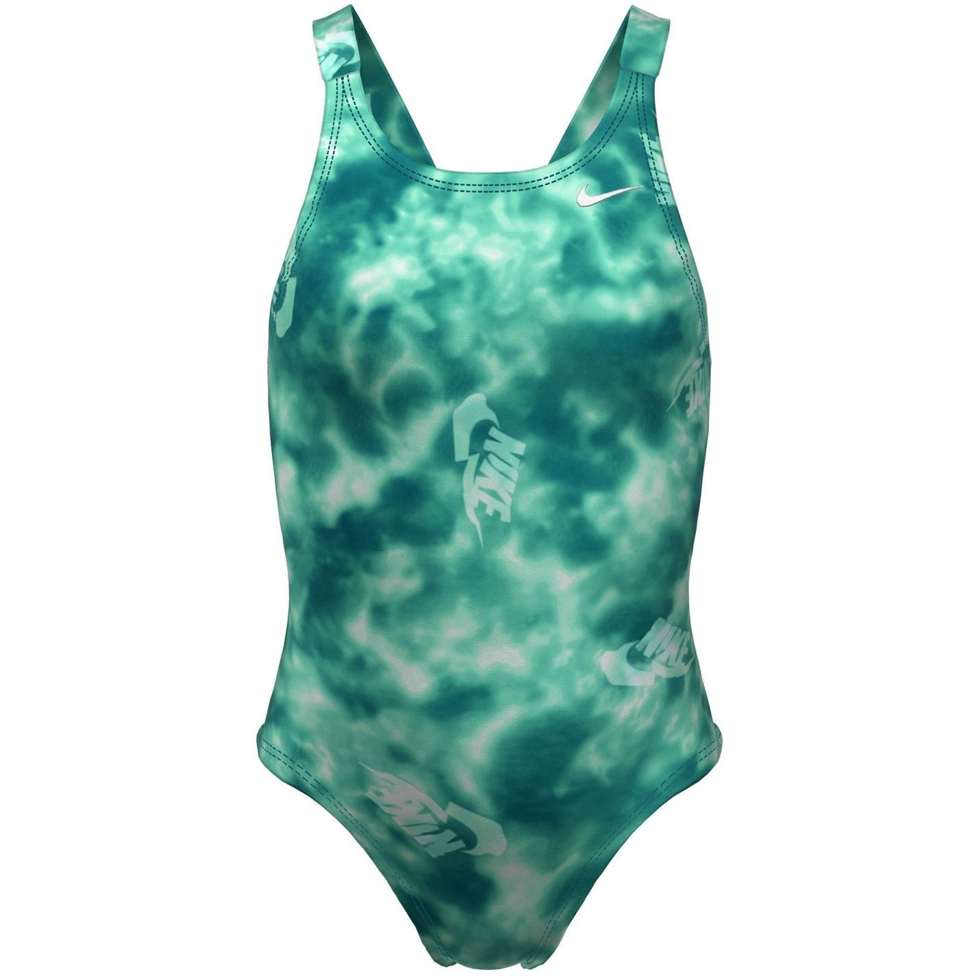 Nike Hydra Strong Fastback Abstract Patterned One-Piece Swimsuit
