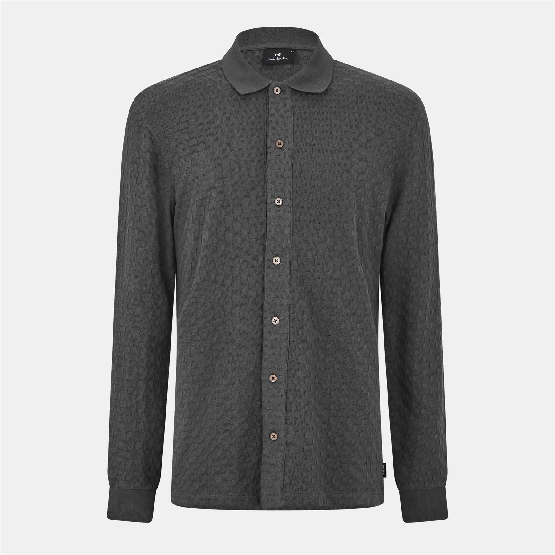 PS Paul Smith Button Placket Collared Long Sleeve Shirt