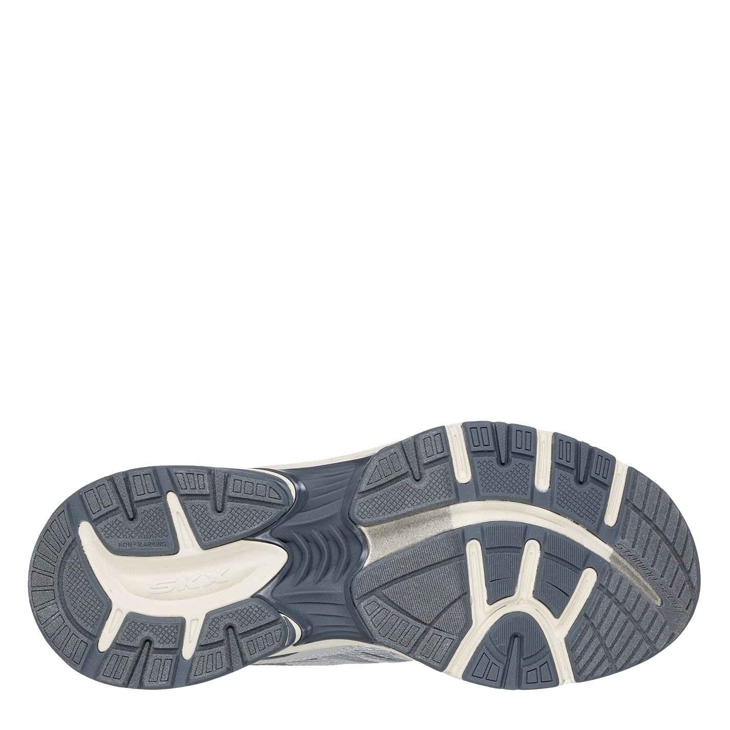 Skechers Womens Metallic Overlay Mesh Lace Up Slip  Slip On Trainers