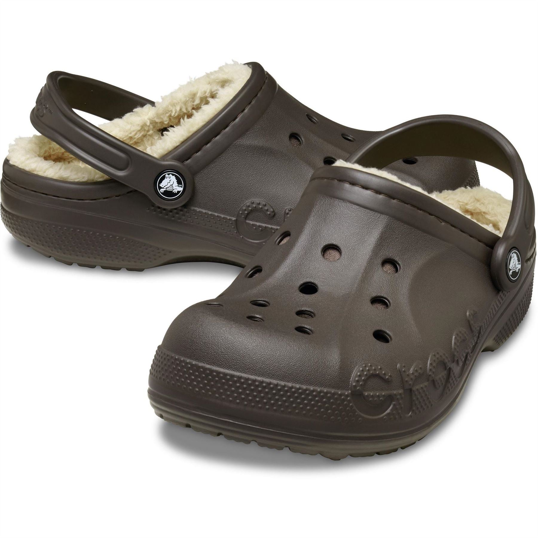 Crocs Baya Lined Shuv Clogs with Lacoste Lettering