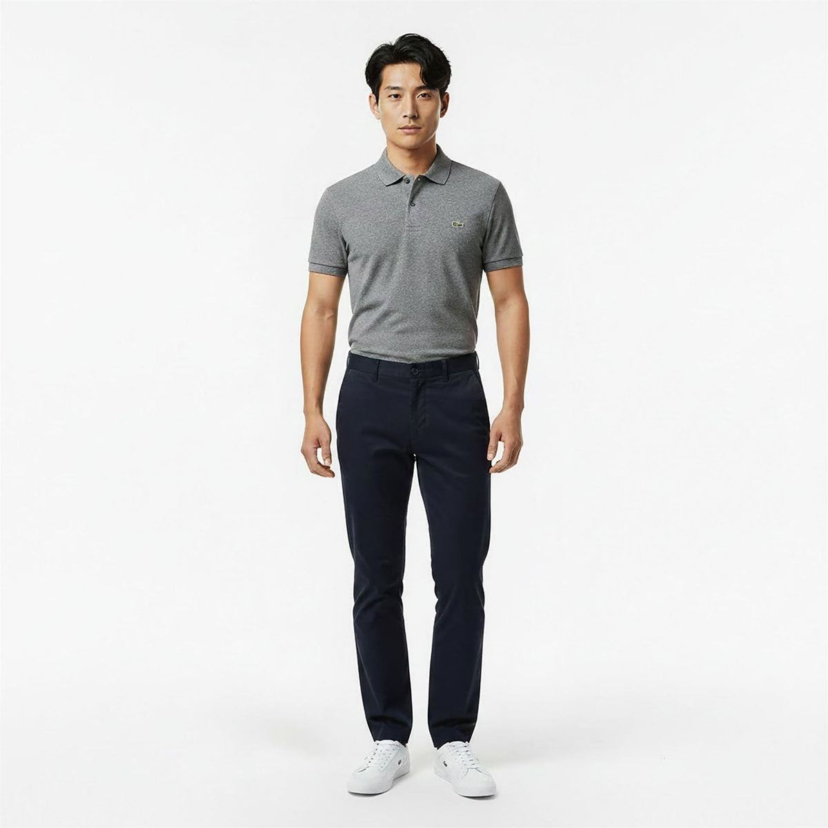 Lacoste Slim Solid Patterned Chinos
