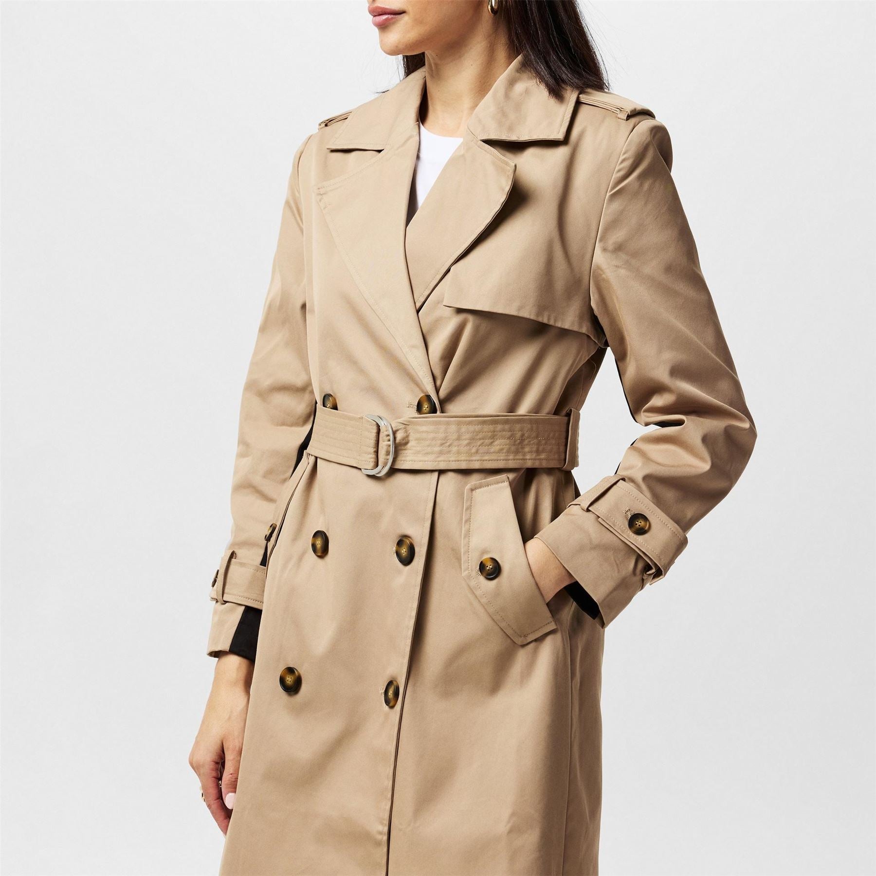 French Connection Coco Trench Relaxed Fit Coat