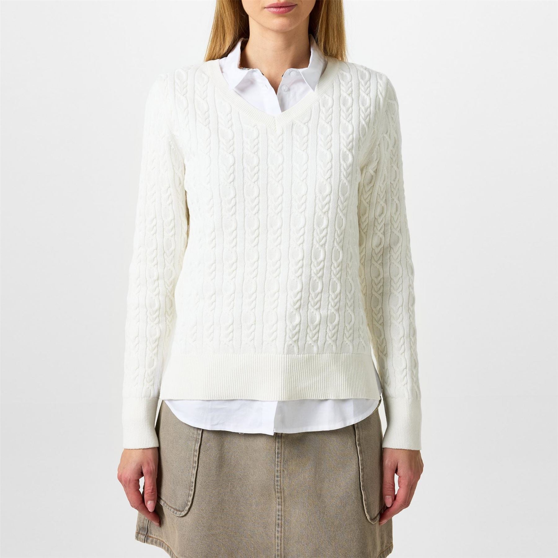 Barbour V Neck Knit