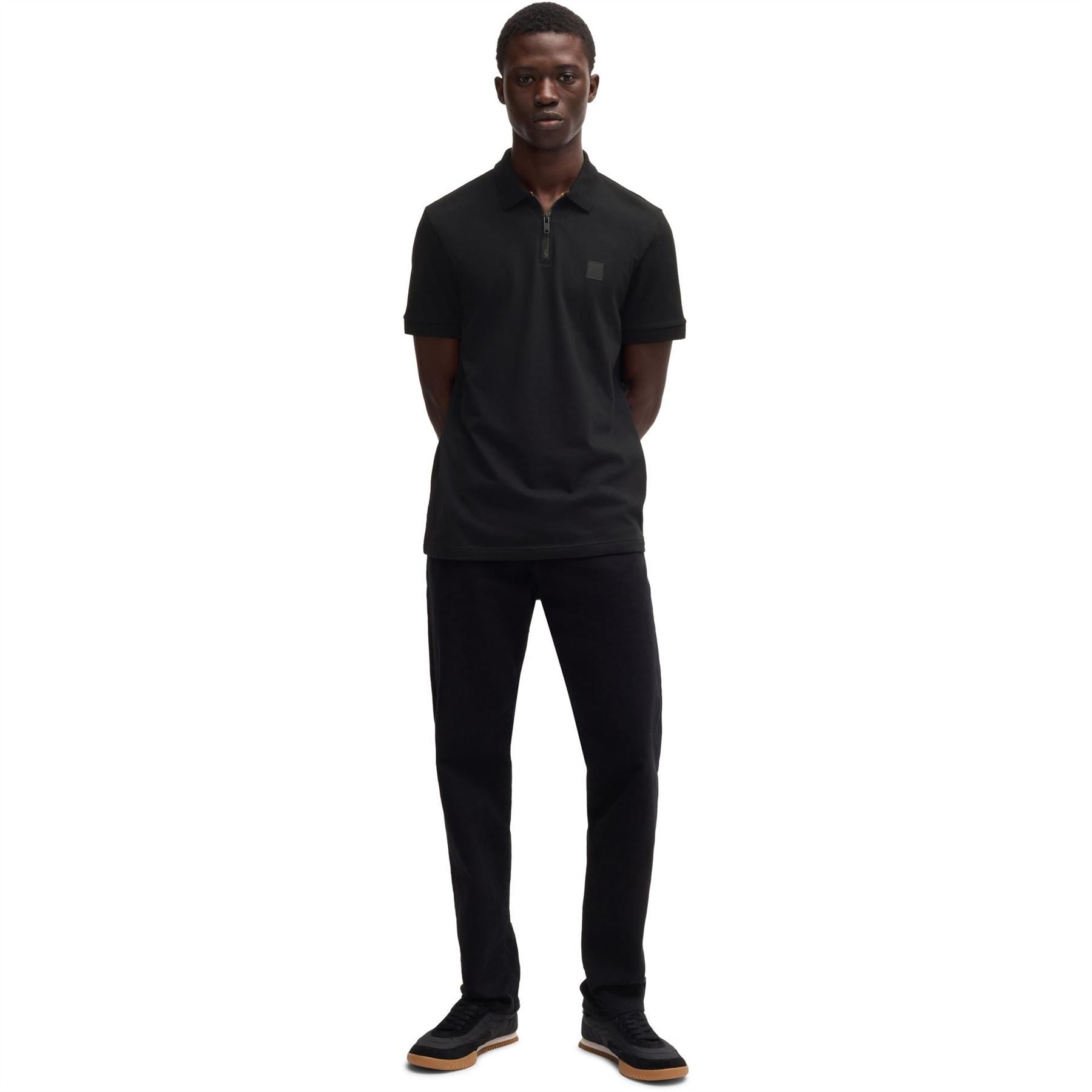 Boss Passerzip Regular Fit Short Sleeve Shirt