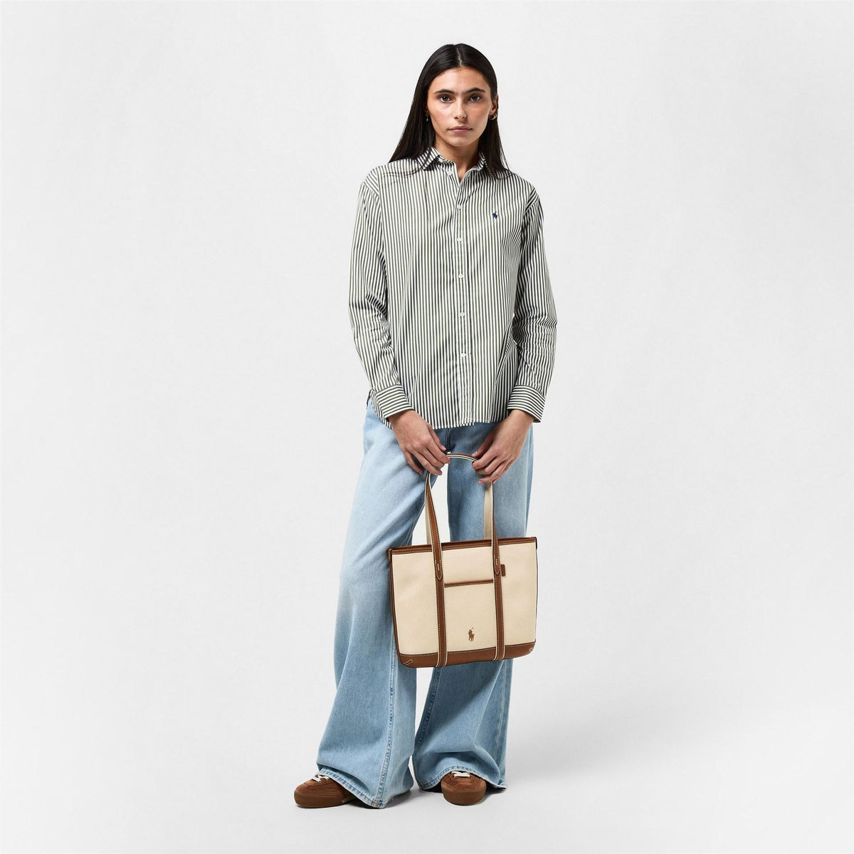 Polo Ralph Lauren Embroidered Rectangle Shape Tote