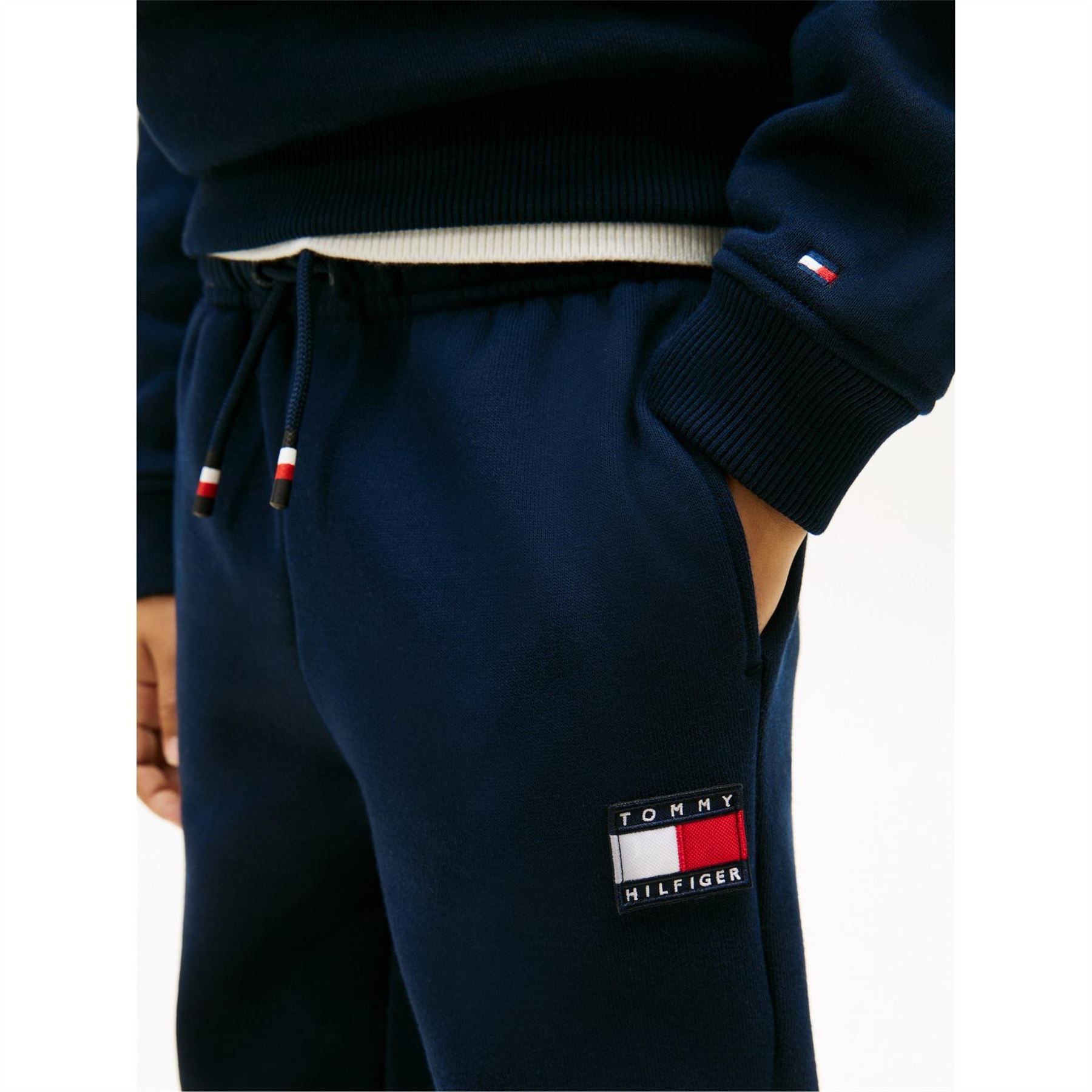 Tommy Hilfiger Flag Crew Neck Long Sleeve Jogger Set