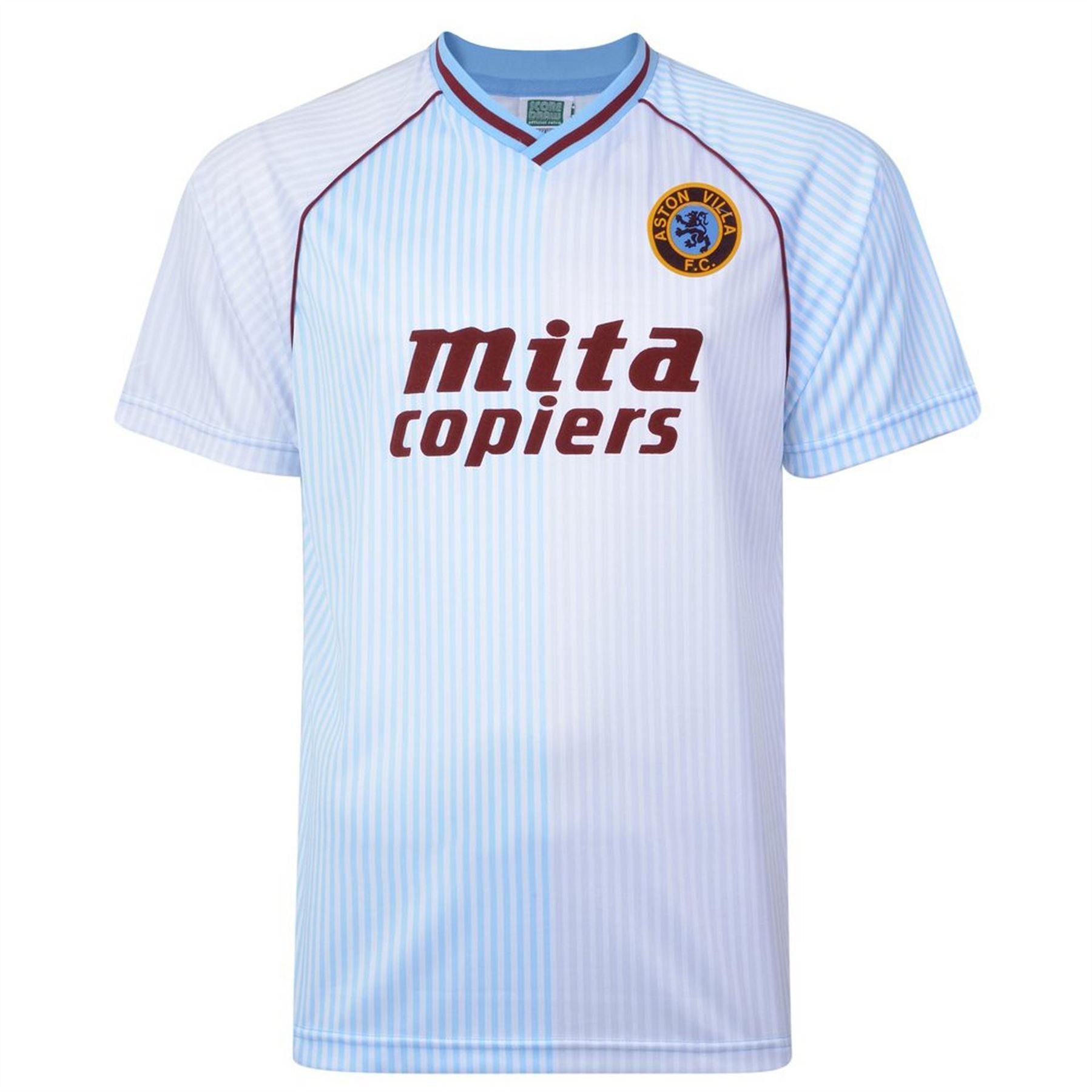Score Draw Aston Villa 1988 Retro Away Shirt Adults