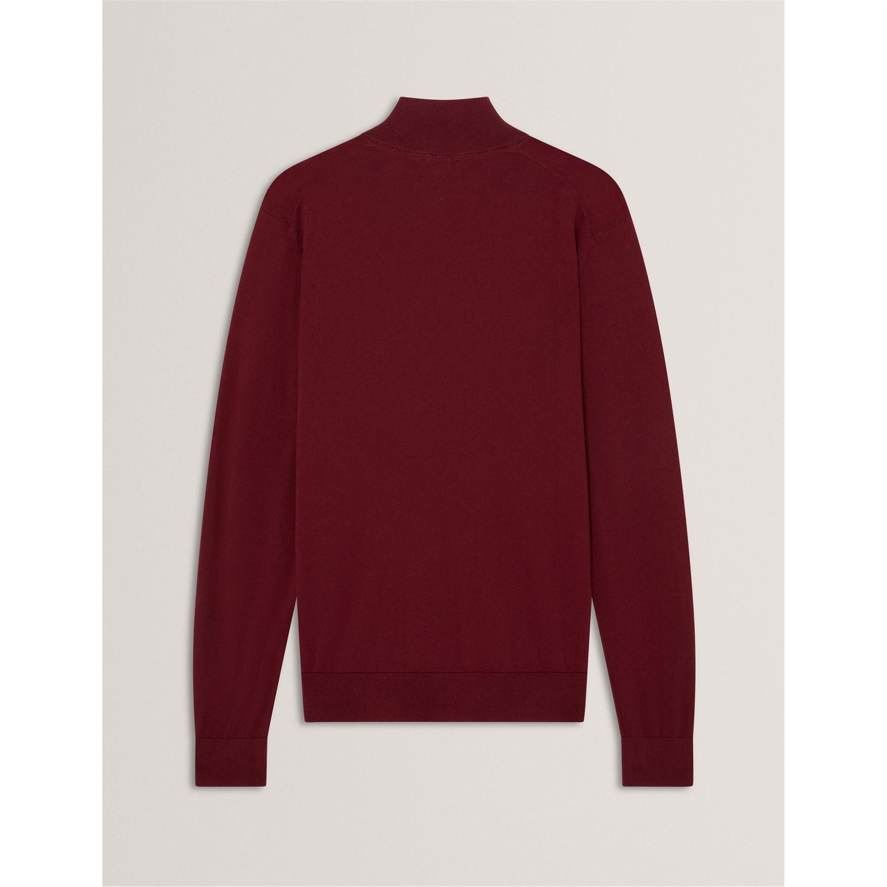 Ted Baker Merino Zip Neck Long Sleeve Raglan Sweater