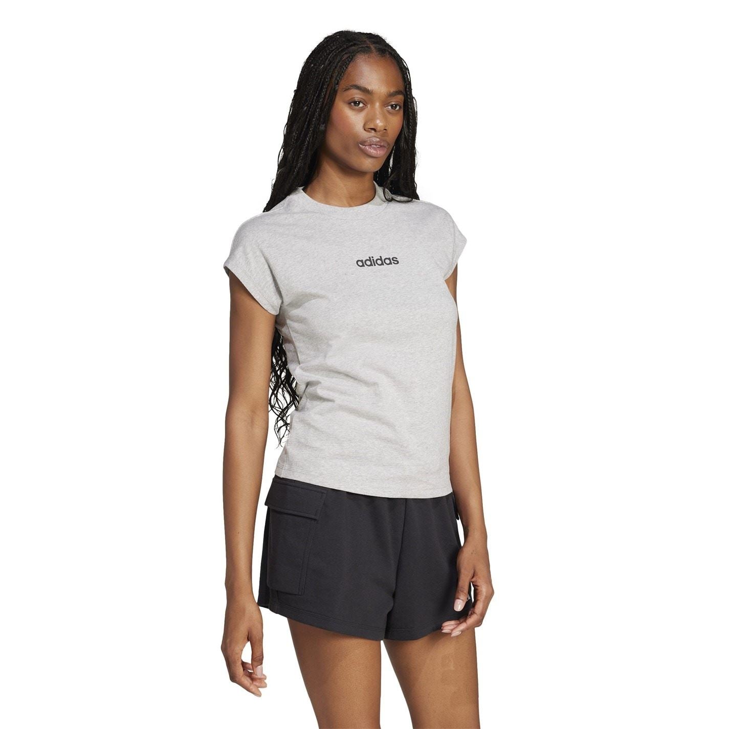 adidas Womens Essentials Linear Cotton T-Shirt