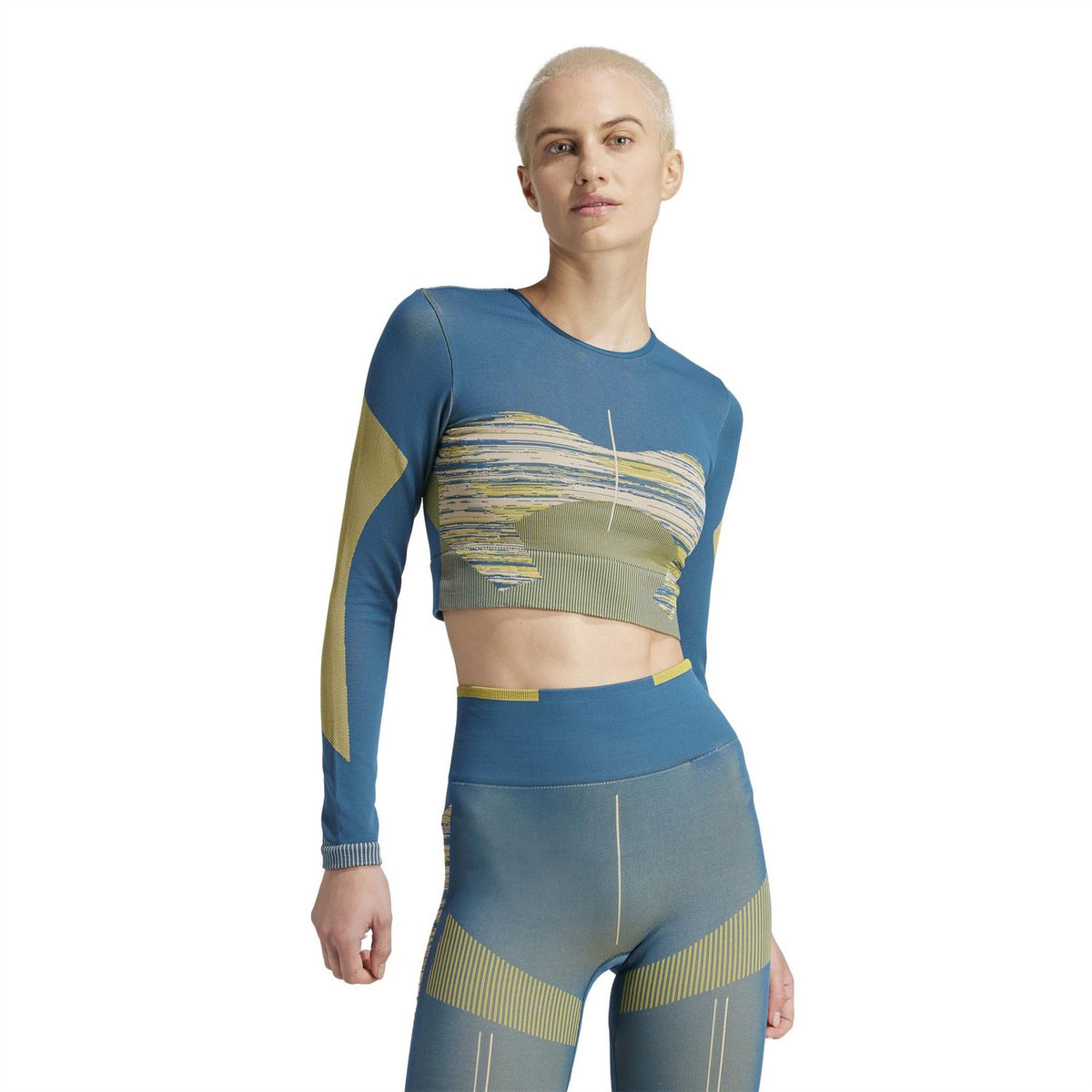 adidas Slim Fit Crew Neck Long Sleeve Athletic Jersey