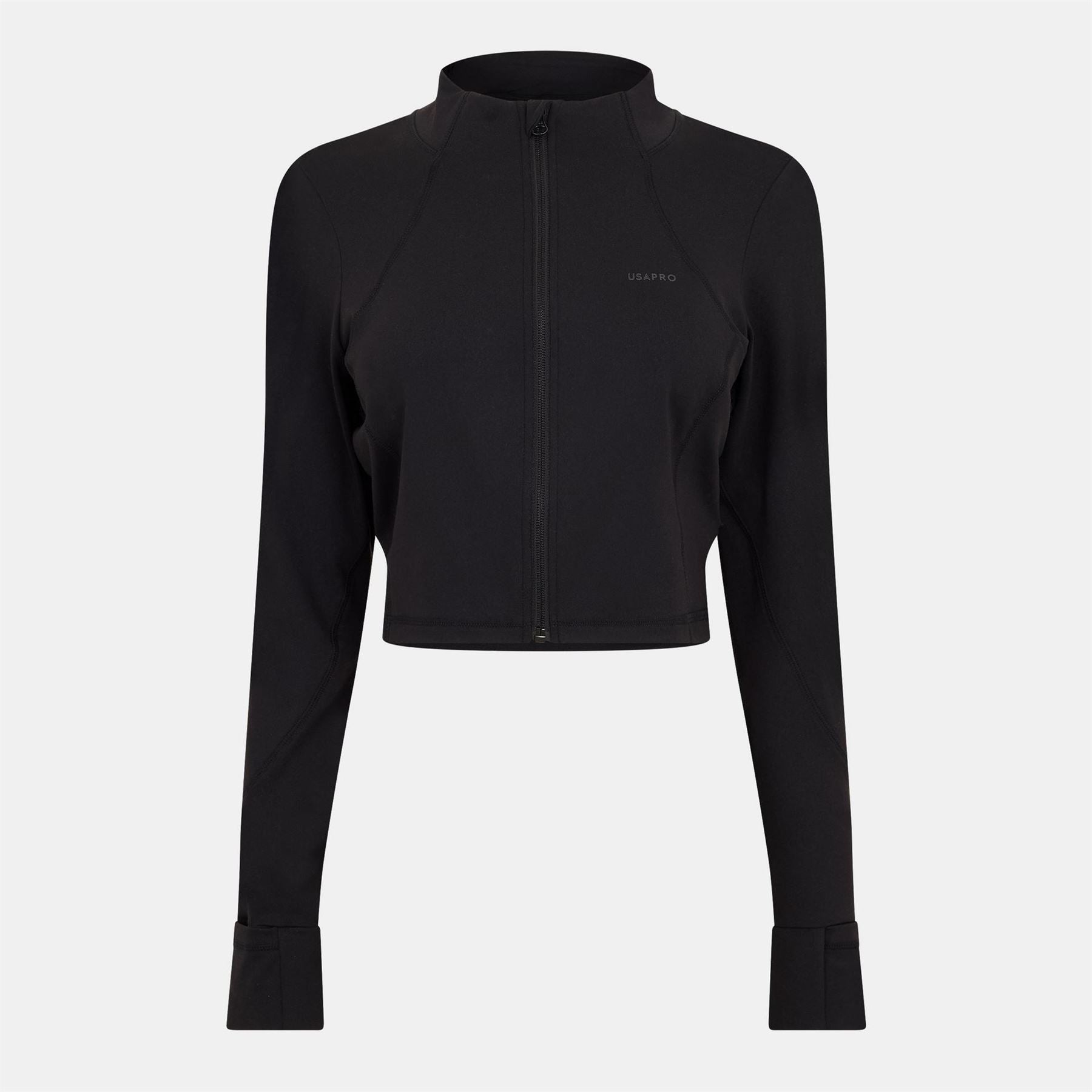 USA Pro Short High Neck Slim Fit Track Jacket