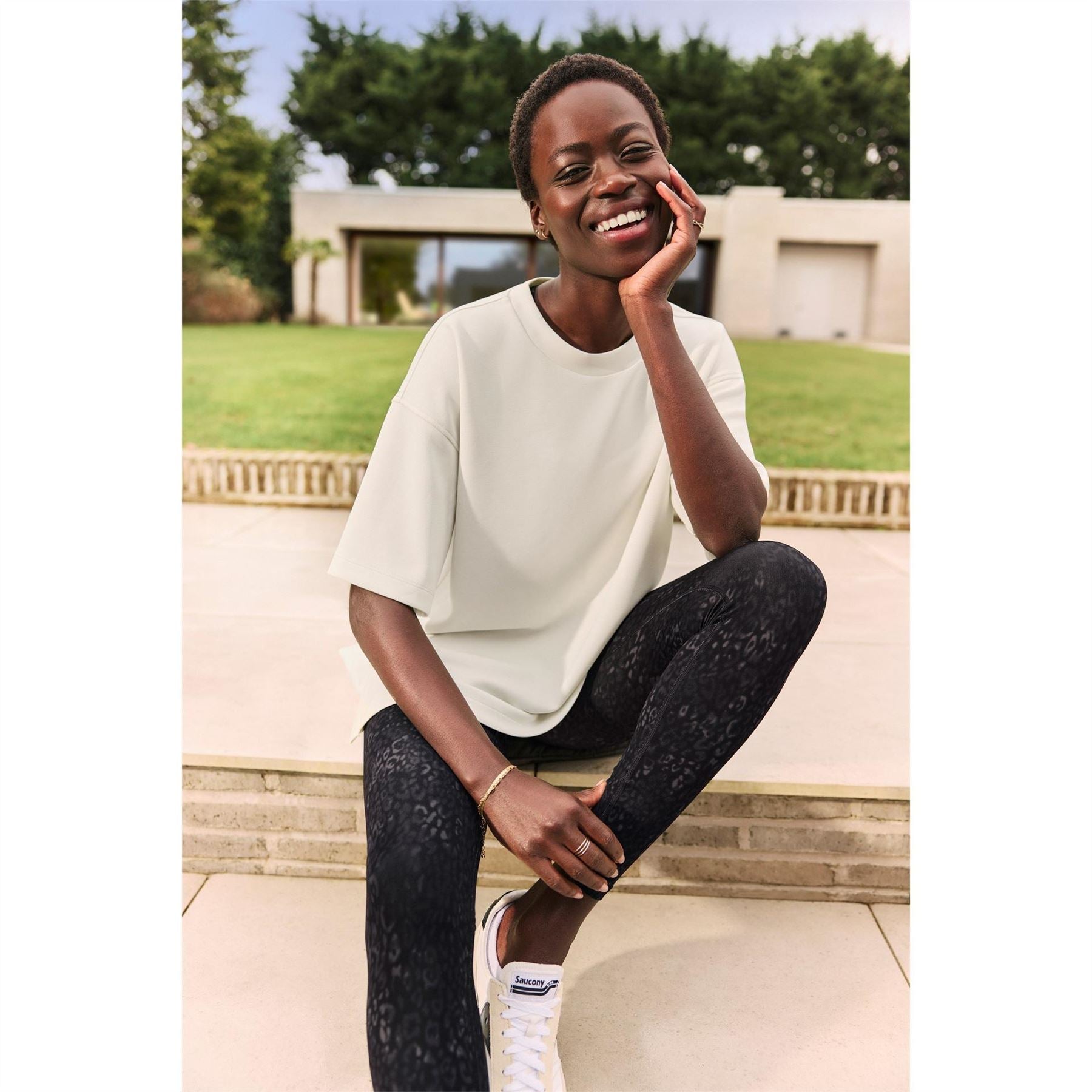 Sweaty Betty Cropped Raglan Sleeve Relaxed Fit Sweatshirt