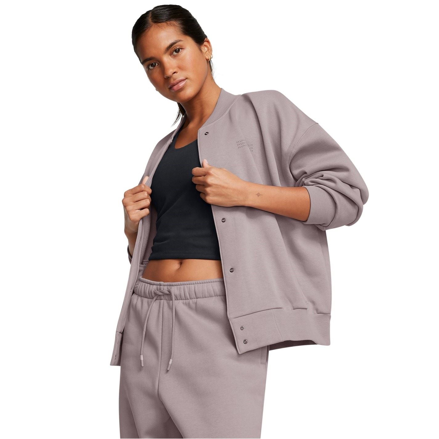 Under Armour Fleece Varsity Bomber Jacket