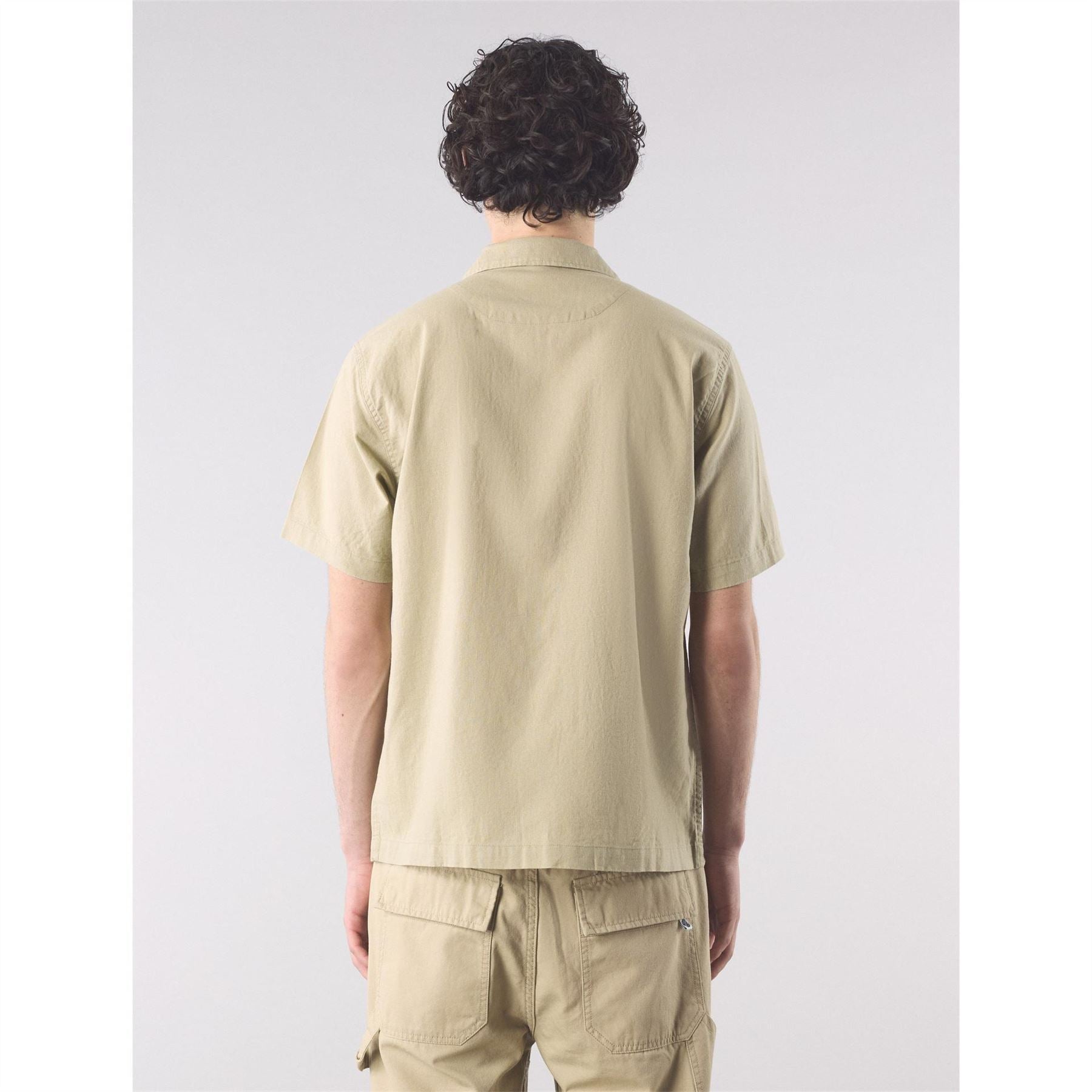 Pretty Green Stamford Cuban Collar Short Sleeve Plain Shirt