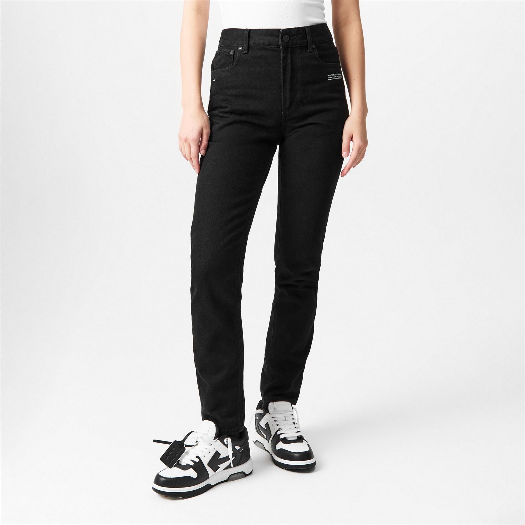 Off White Large Straight Denim Jeans