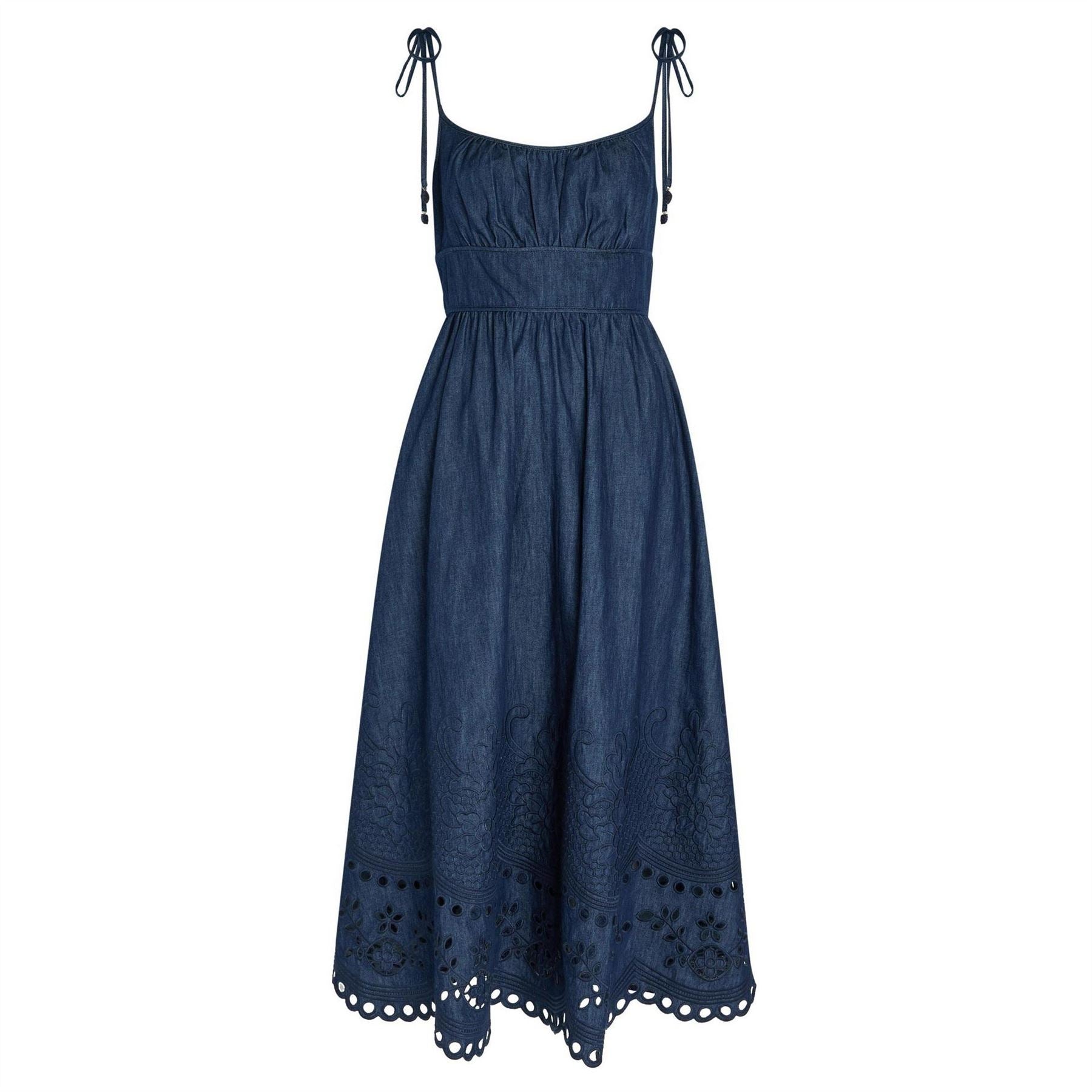 Zimmermann Broderie Denim Midi