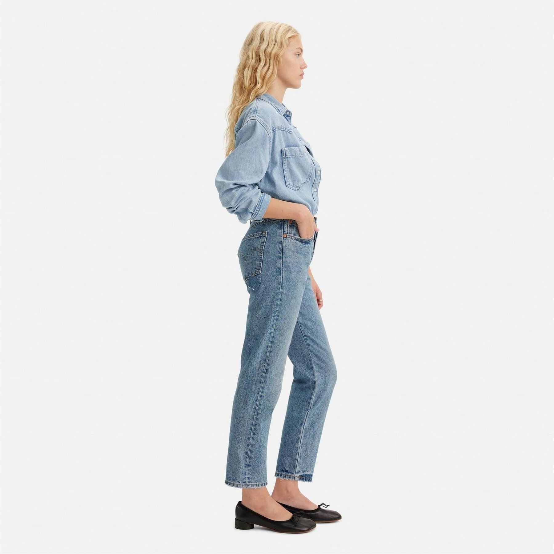 Levis 501 Womens Cropped Jeans