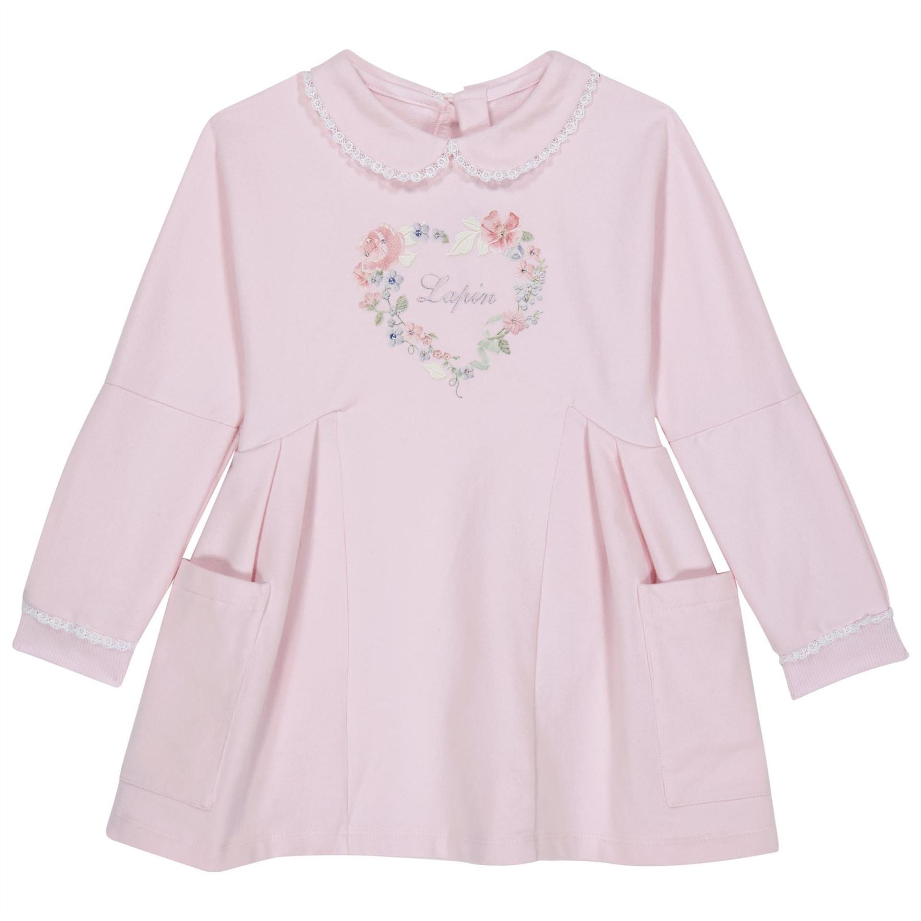 LAPIN HOUSE Collared Neck Jersey Dress