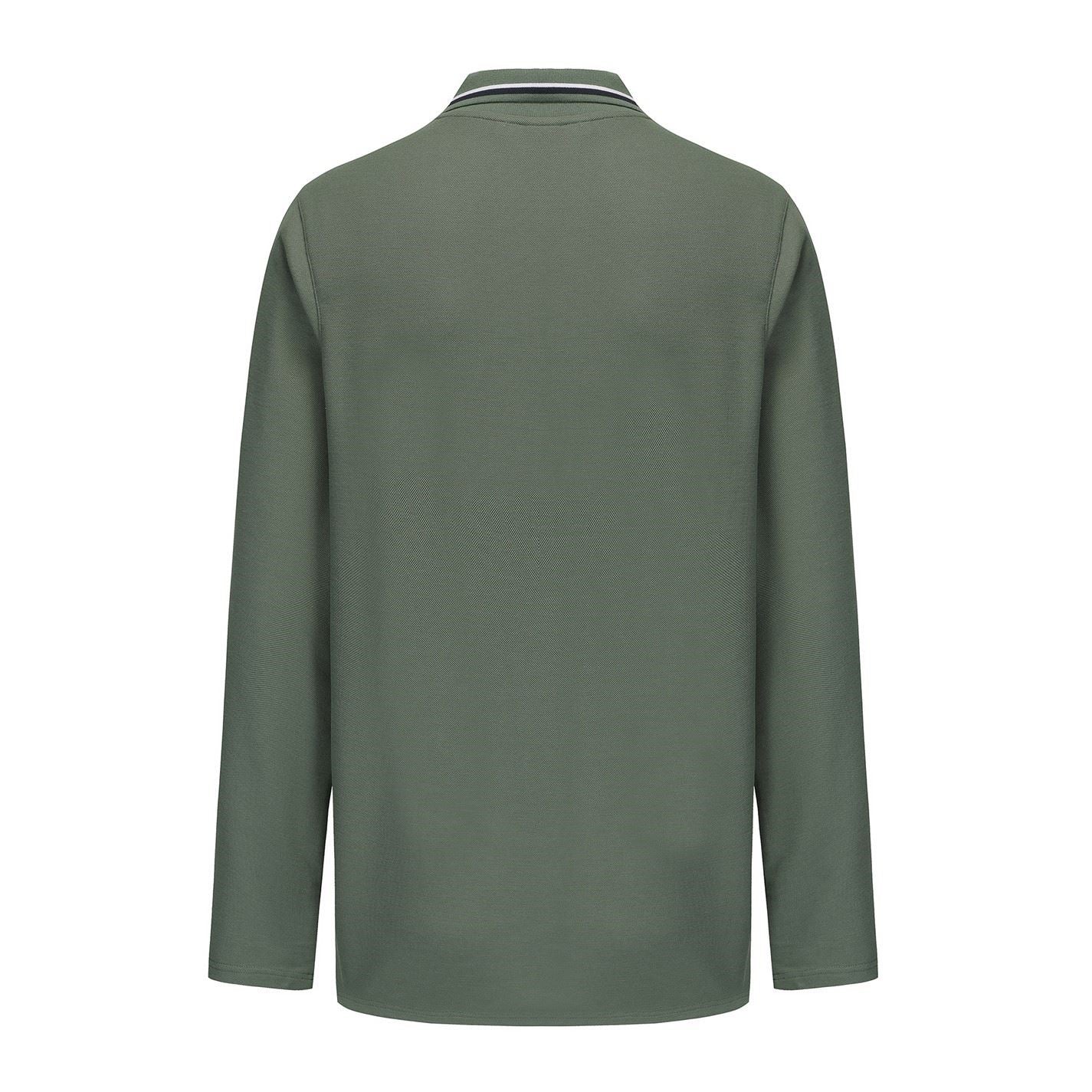 Slazenger Mens Long Sleeve Tipped Polo