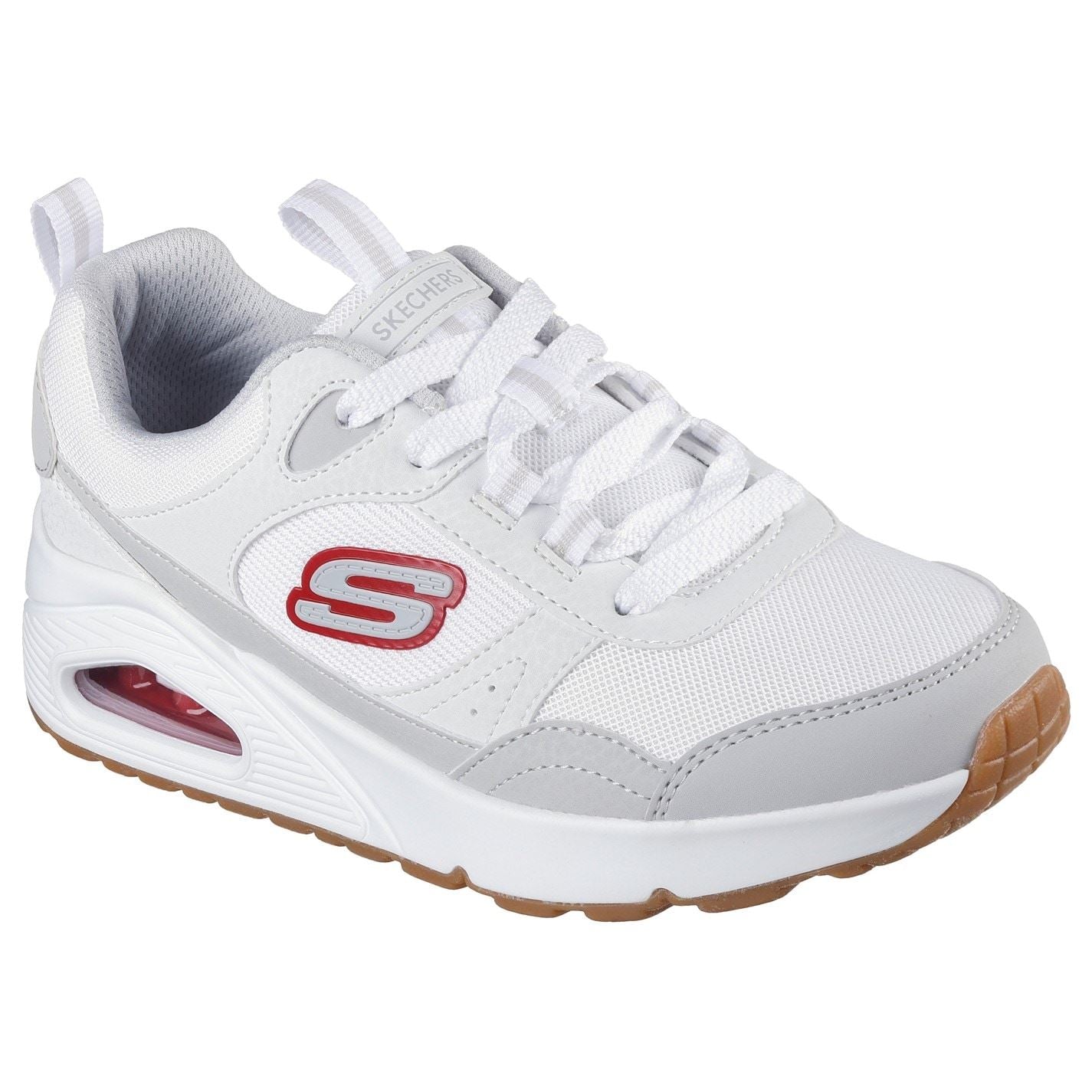 Skechers Lace Up Sneaker W Overlay Details  And  Low Top Trainers Boys