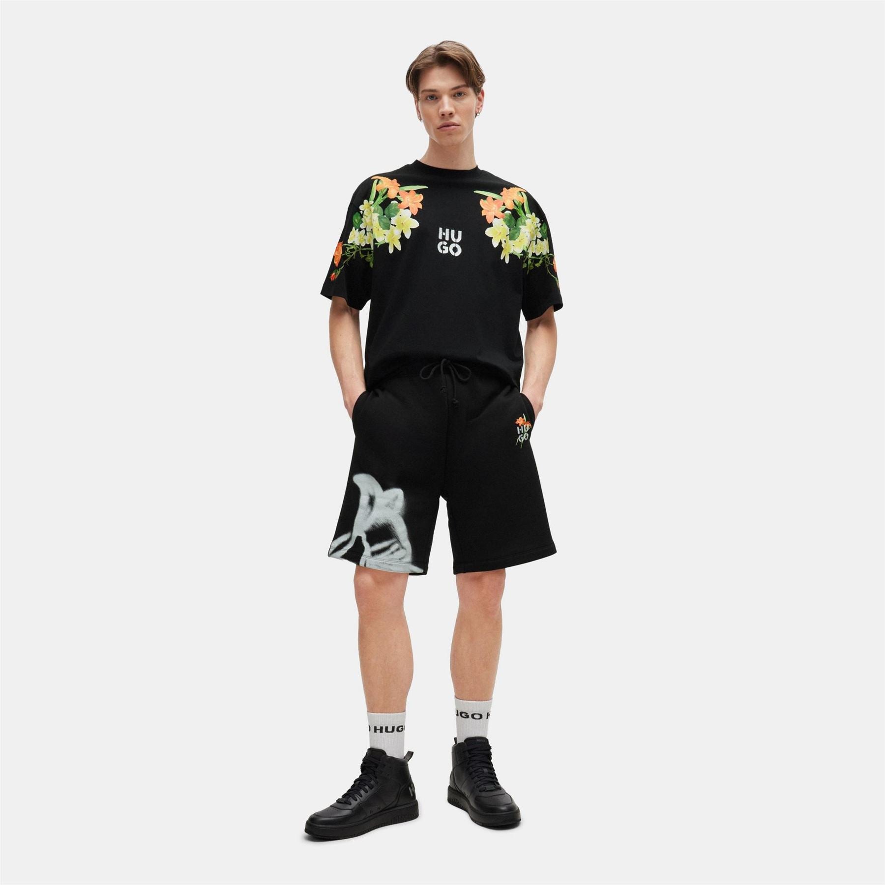 Hugo Fleece Jogger Shorts