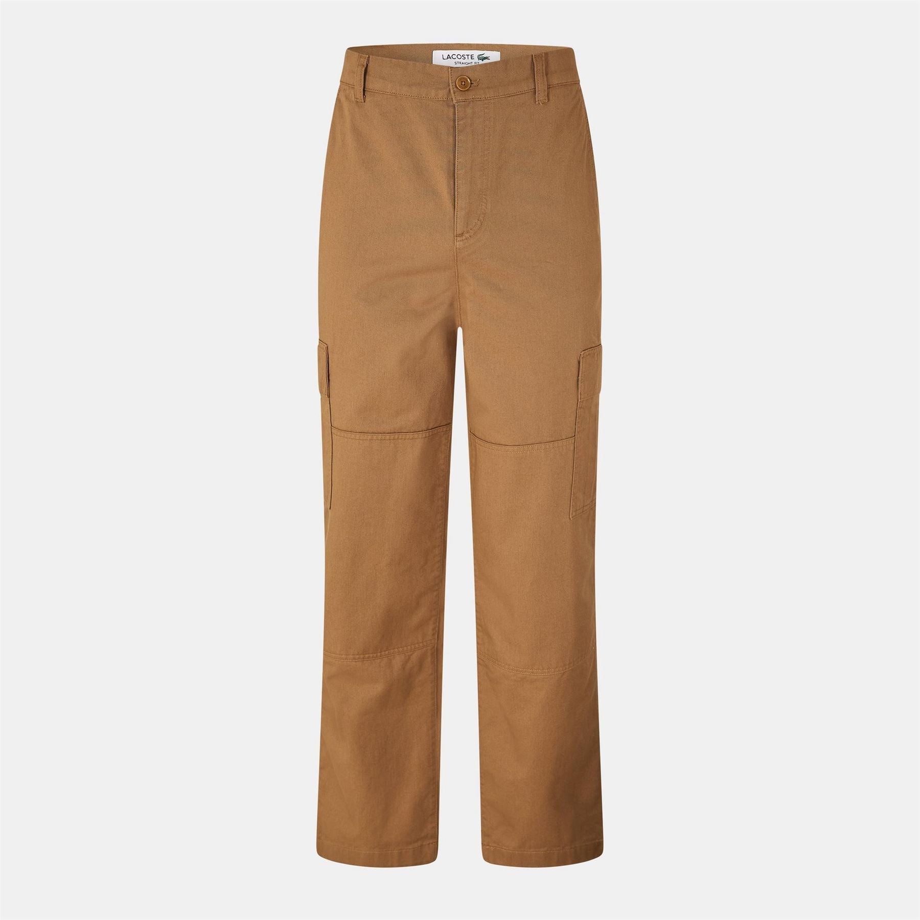 Lacoste Solid Patterned Straight Combat Chinos
