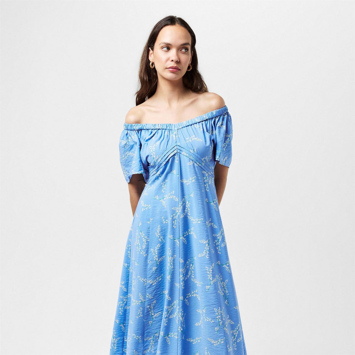 French Connection Daniella Structured Seaming A Line Dress