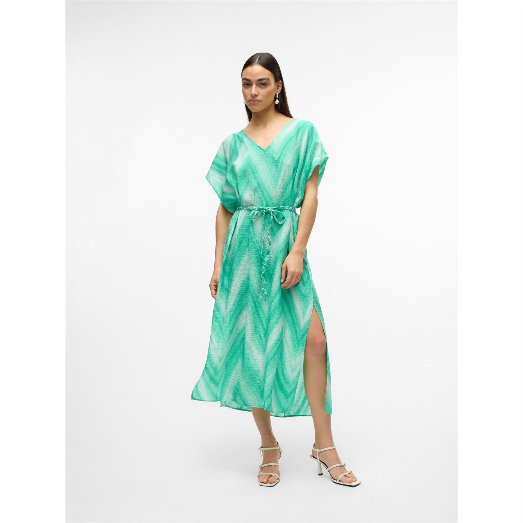 Vero Moda Josie V-Neck Midi Kaftan Dress