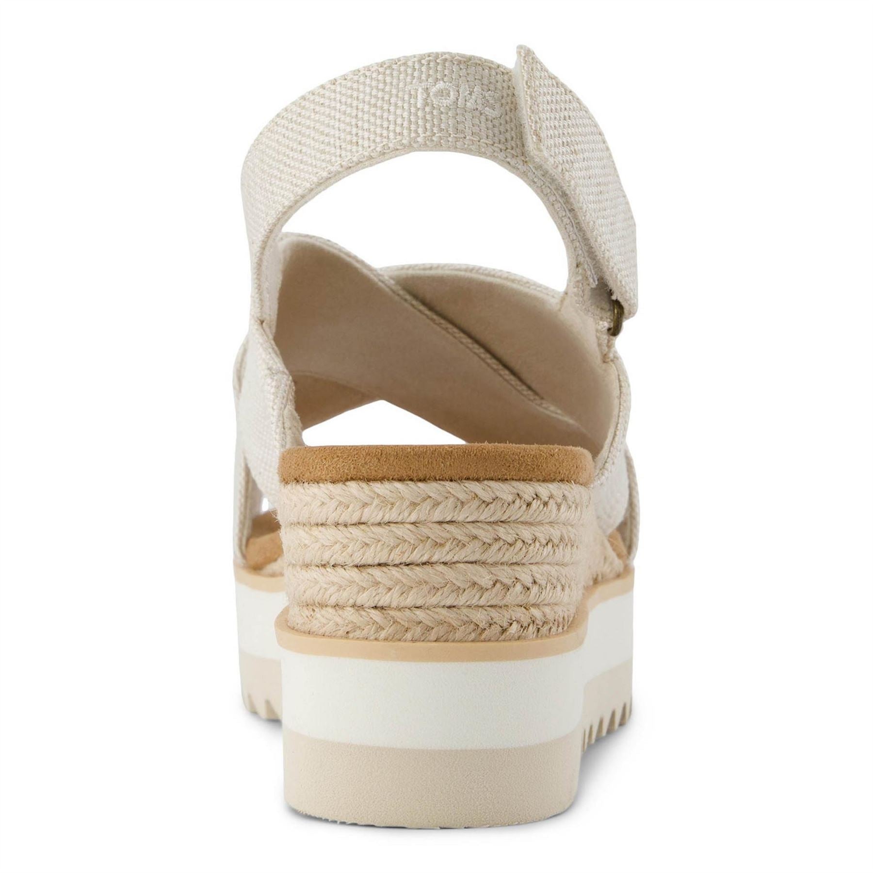 Toms Diana Crossover Strap Open Toe Flat Sandals