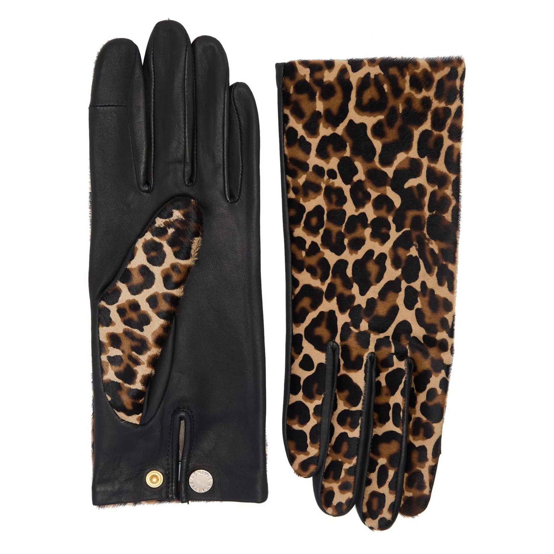 Agnelle Leopard Print Silk Linin