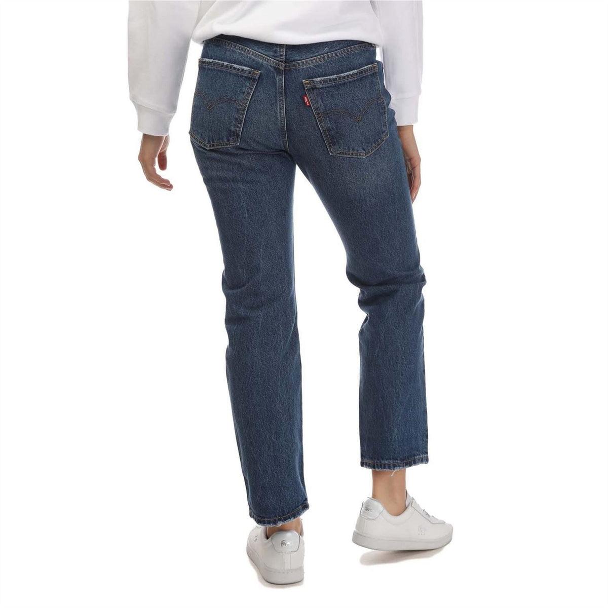 Levis Womens Middy Straight Idle Time Leg Jeans