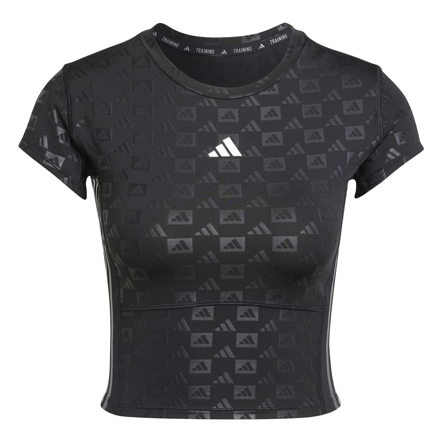 adidas Womens Hyperglam Training Emboss T-Shirt