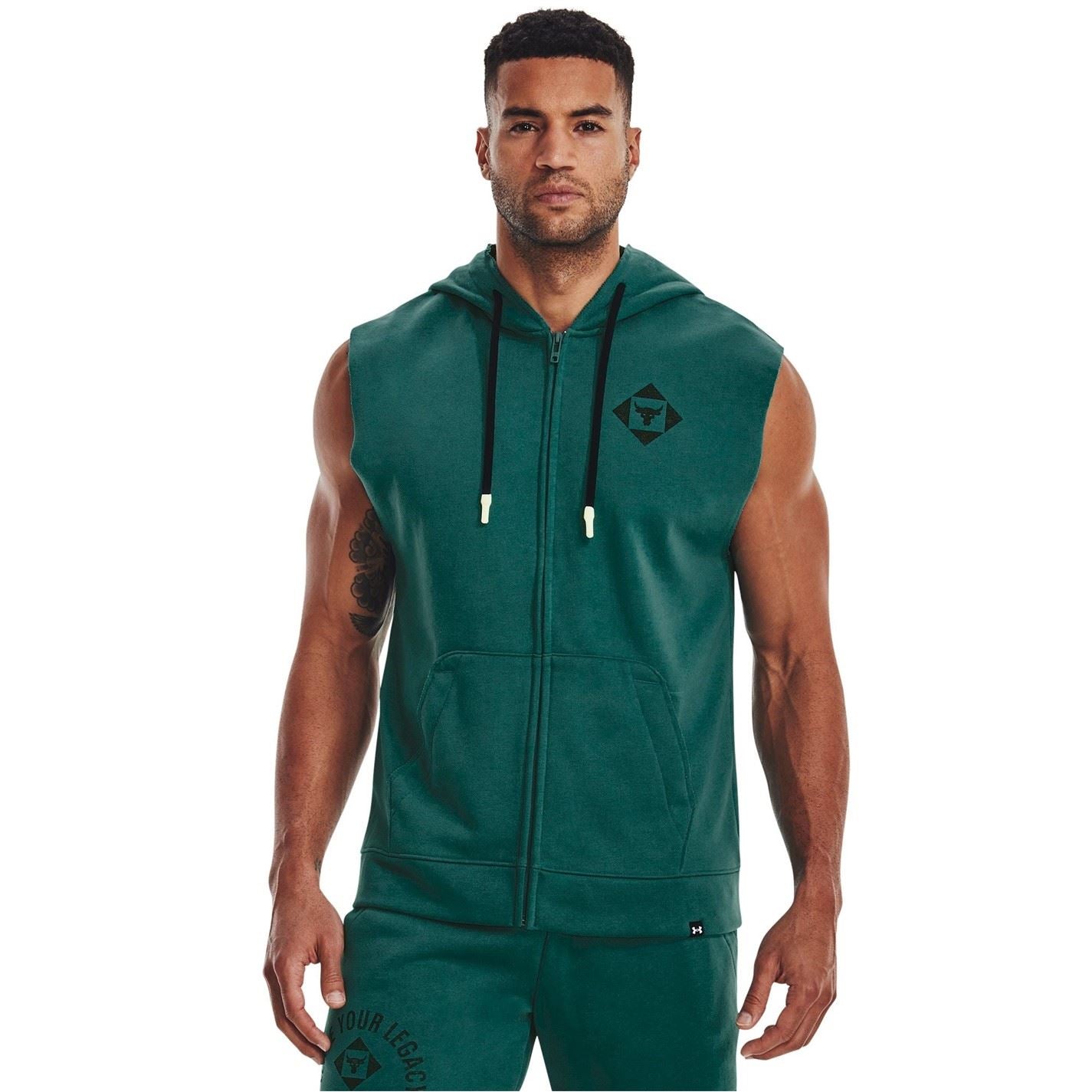Under Armour Hooded Full Zipper Graphic Print Gilet