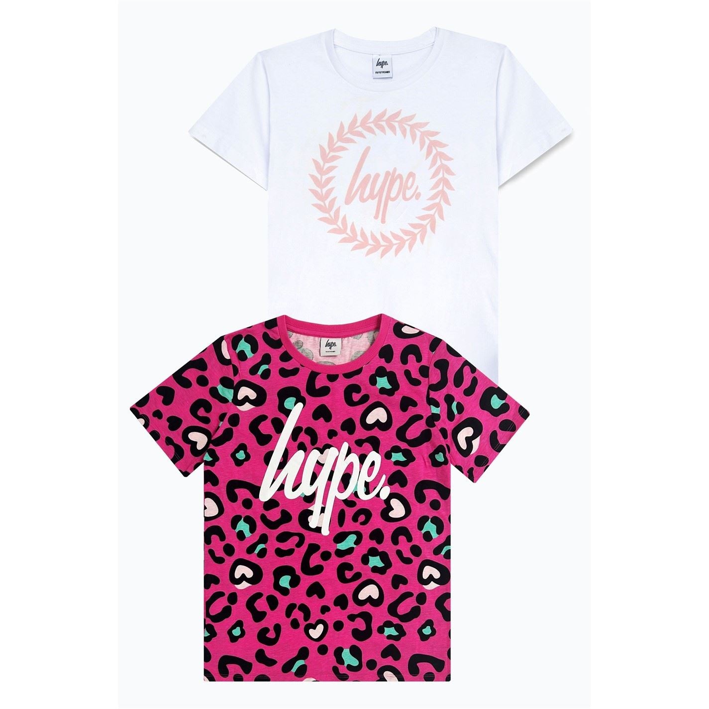 Hype Leopard 2 Pack Regular Fit Crew Neck T-Shirt
