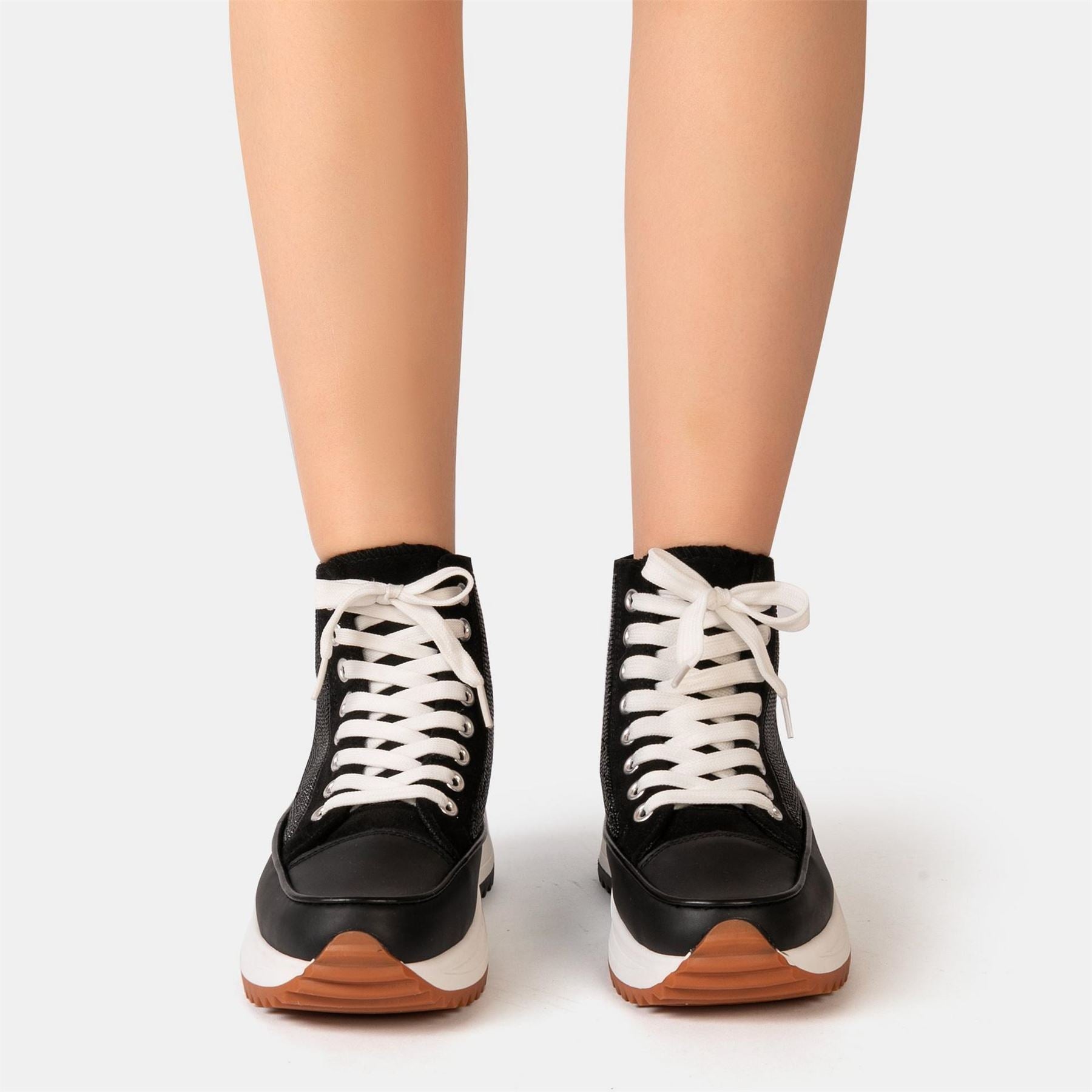 Firetrap Platform Hi Top Ladies Trainers