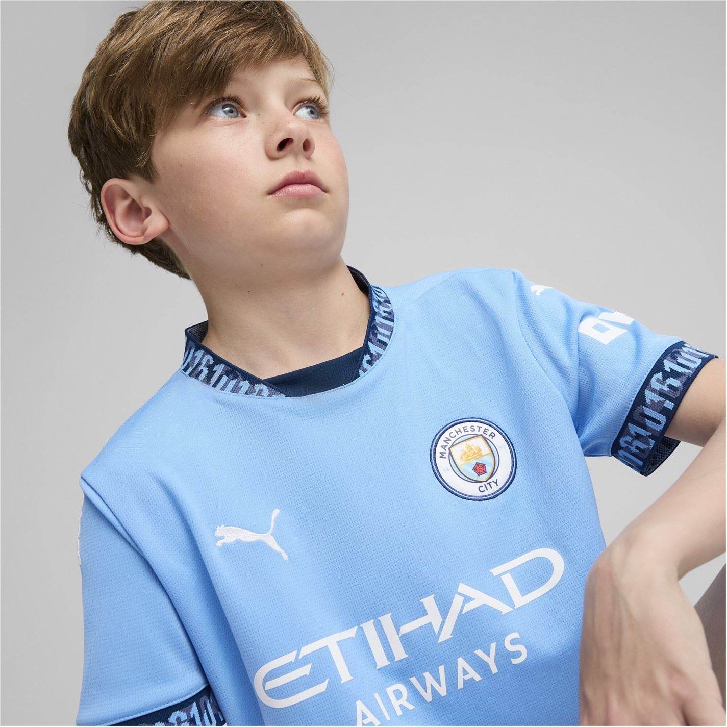 Puma Manchester City Home Shirt 2024 2025 Juniors