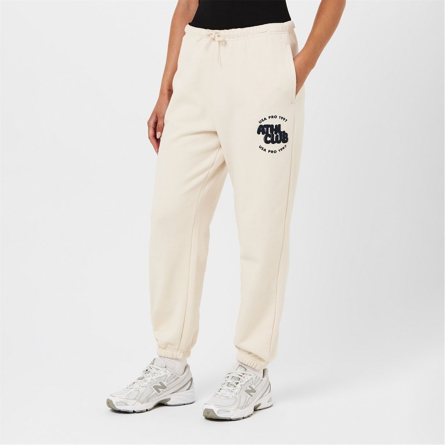 USA Pro Lettering Graphic Joggers with Logo