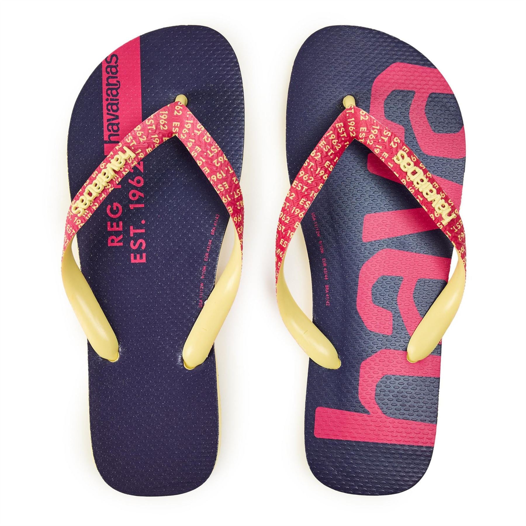 Havaianas Womens Hav. Top Logomania Mid Tech Lemon Y Flip Flops