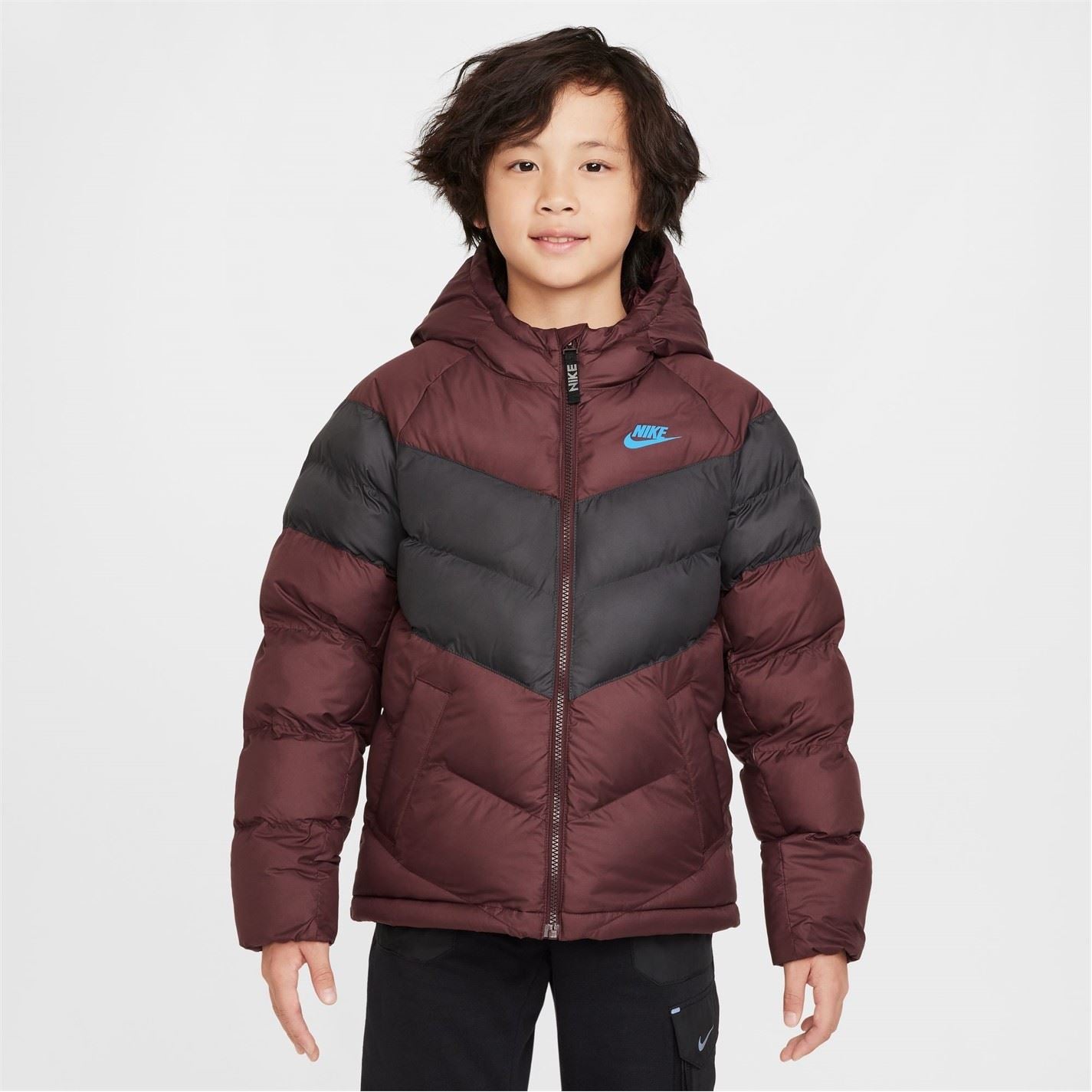 Nike Hooded Color Block Puffer Jacket