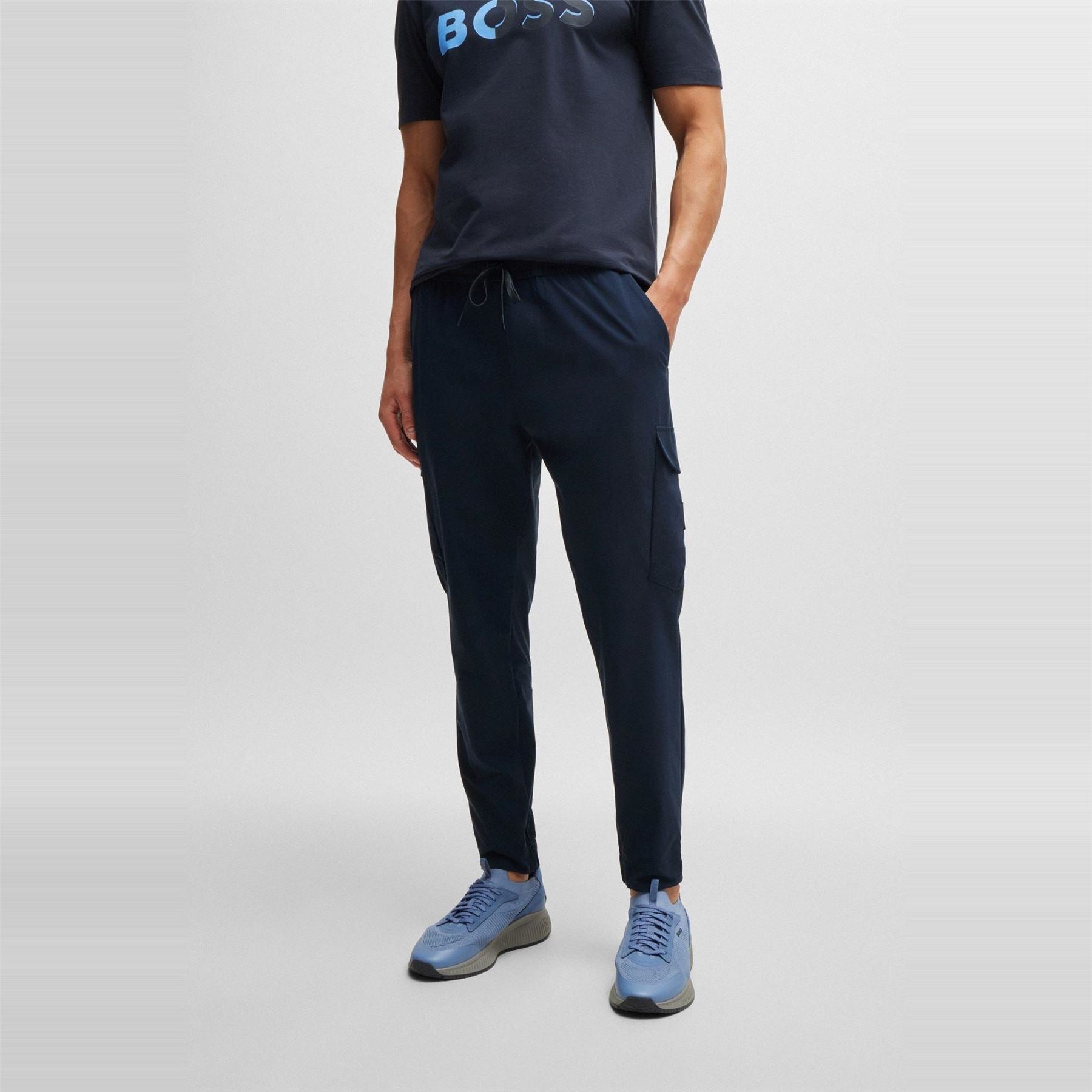 Boss Urbanex Solid Patterned Cargo Pants