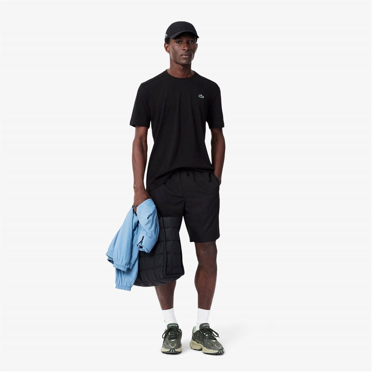 Lacoste Logo Moisture Wicking Short Sleeve Performance T-Shirt