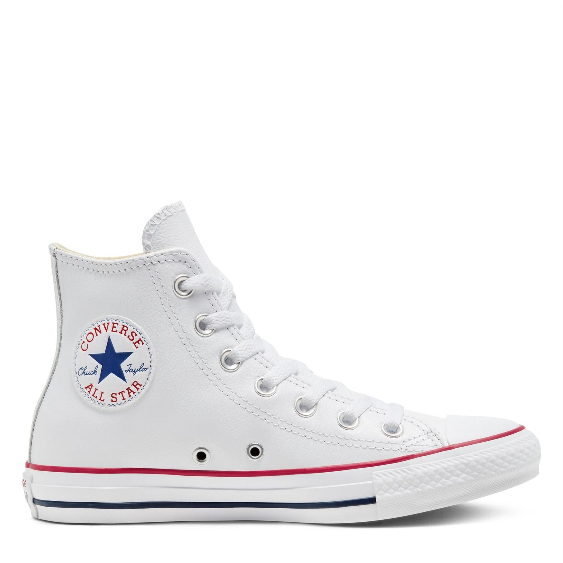 Converse All Star Leather Hi Top Trainers