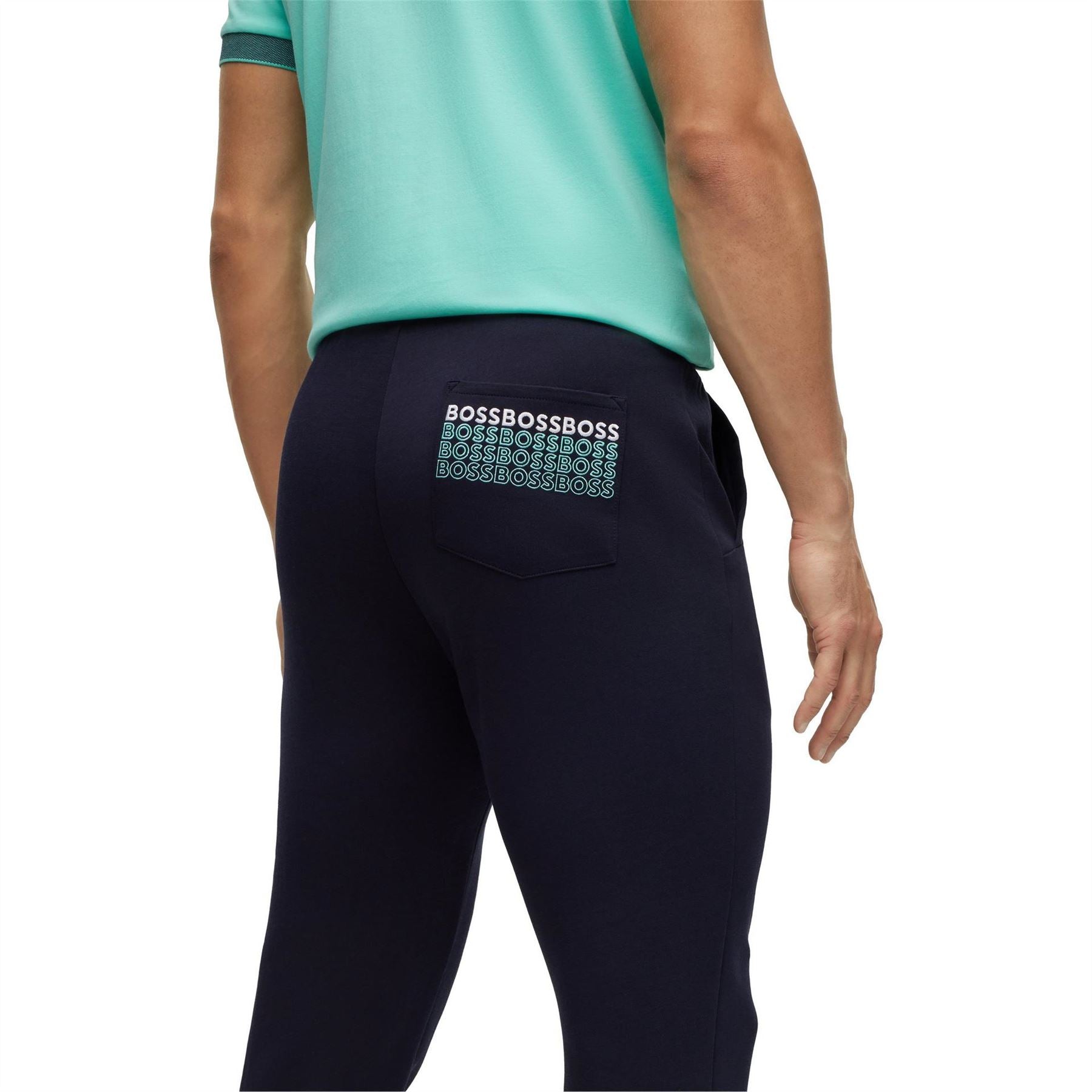 Boss Hadiko Solid Patterned Slim Joggers