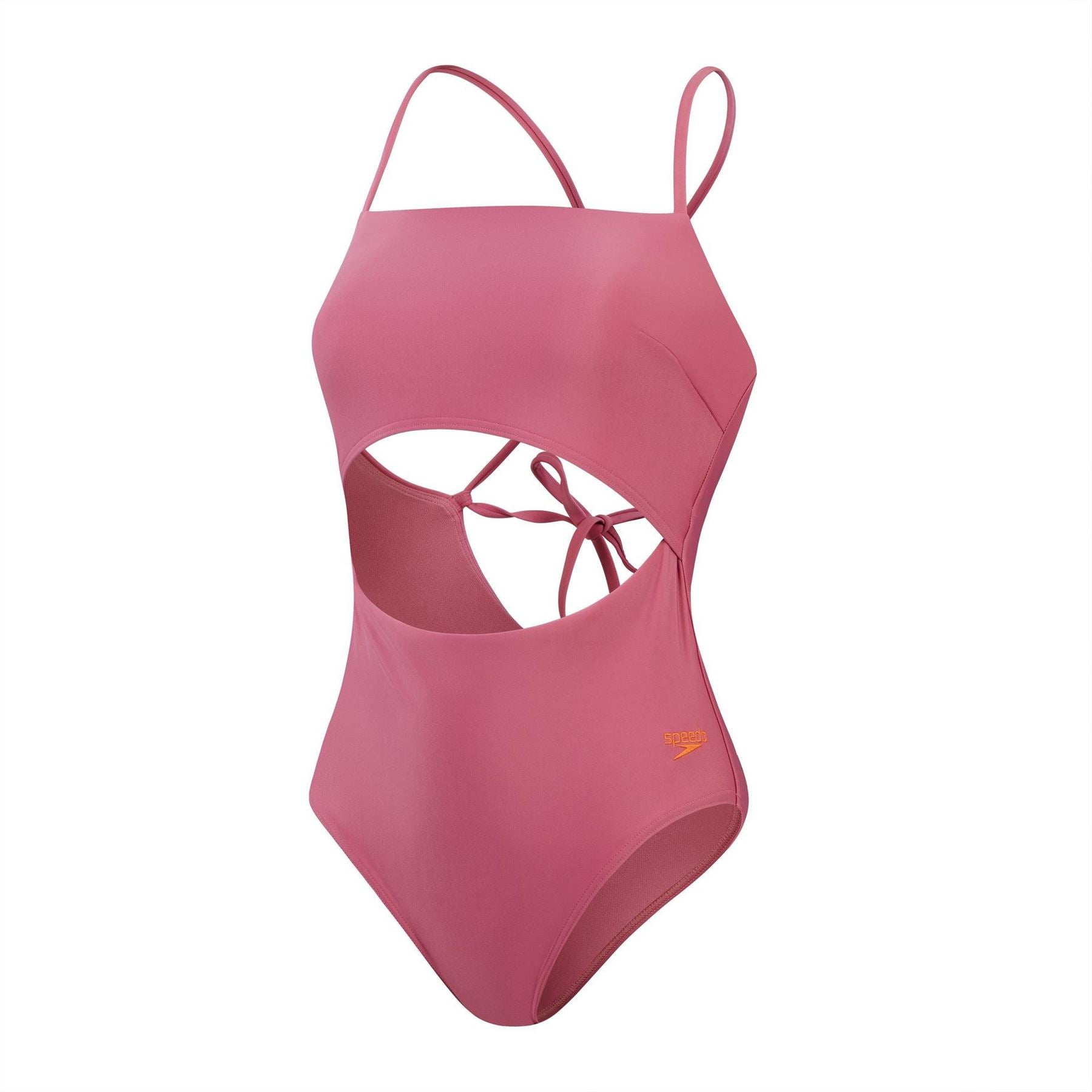 Speedo Cut-Out One-Piece Swimsuit with Tie Closure