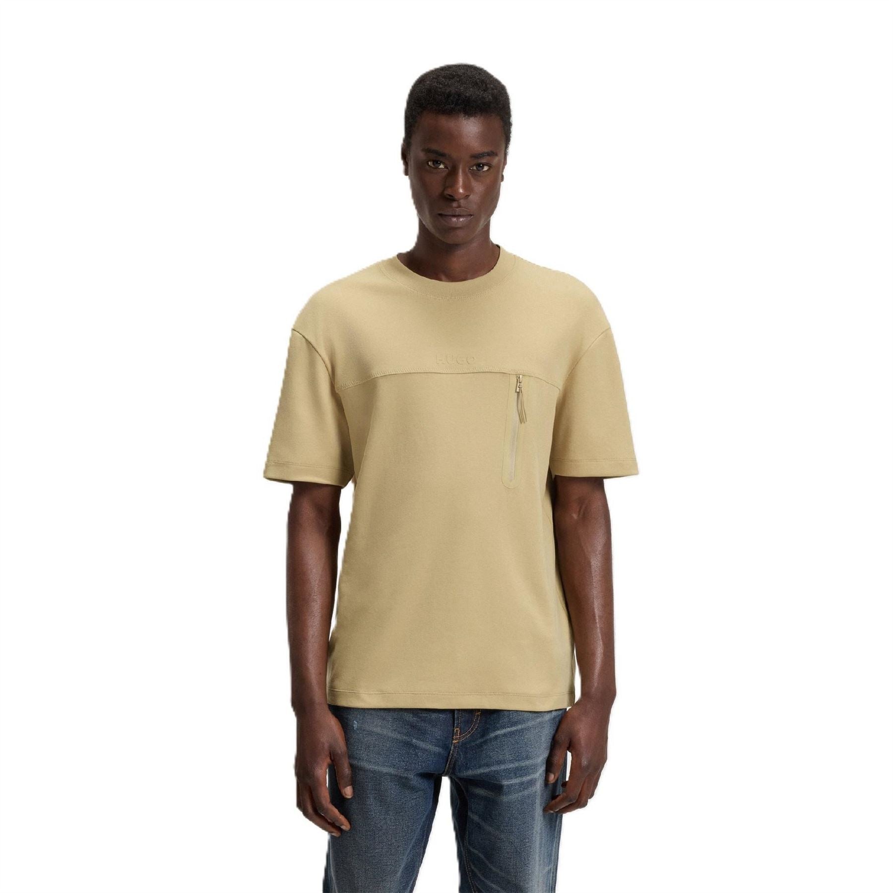 Hugo Crew Neck Drop Shoulder Short Sleeve T-Shirt