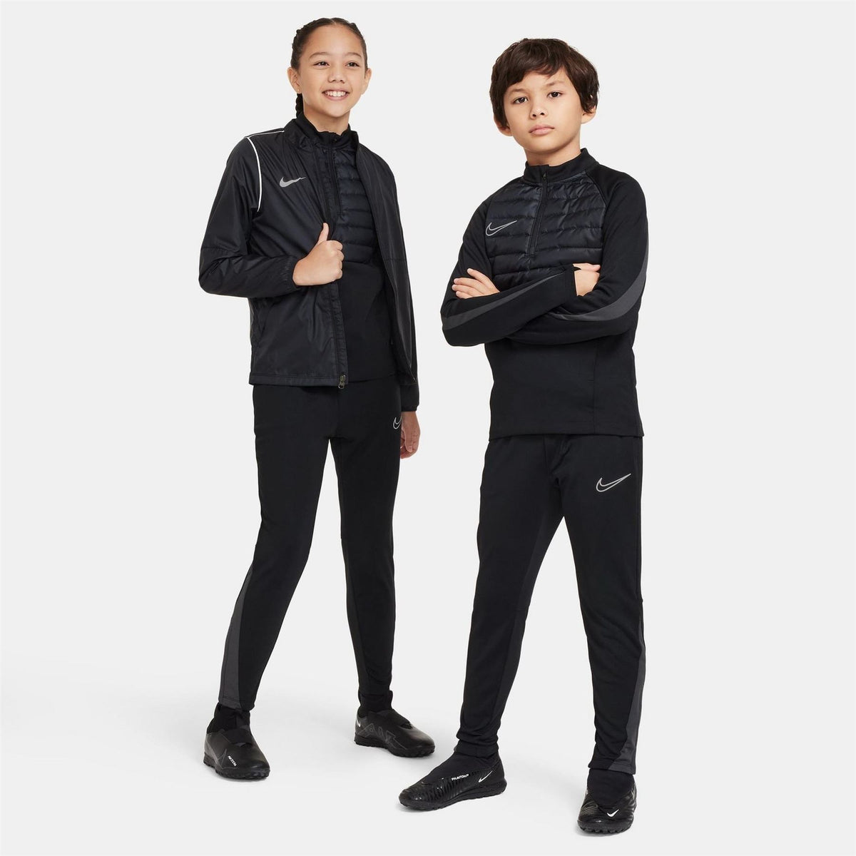 Nike Acad Solid Patterned Slim Track Pants