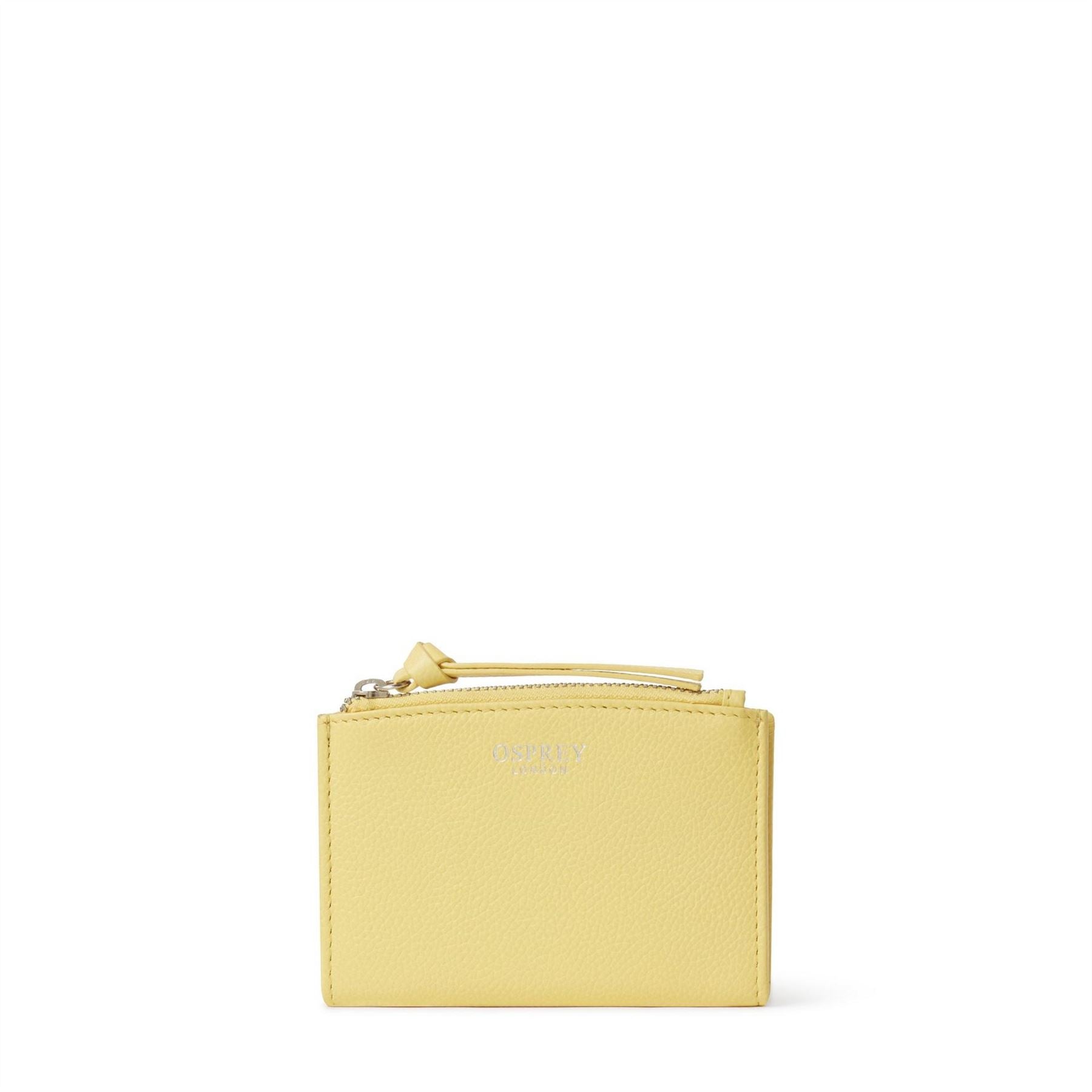 Osprey London London Molly Curved Bi Fold Leather Card Holder
