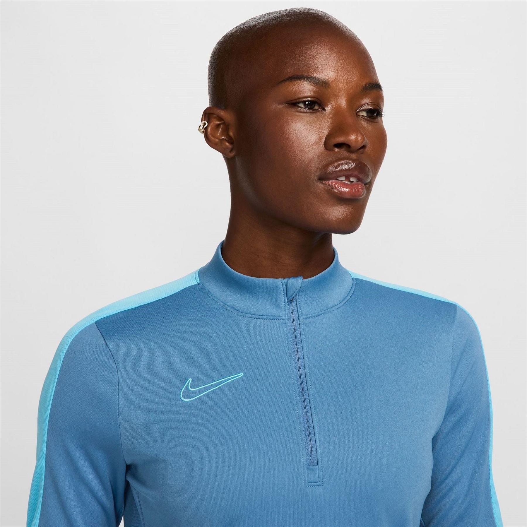Nike Slim Fit Mock Neck Drill Sweatshirt