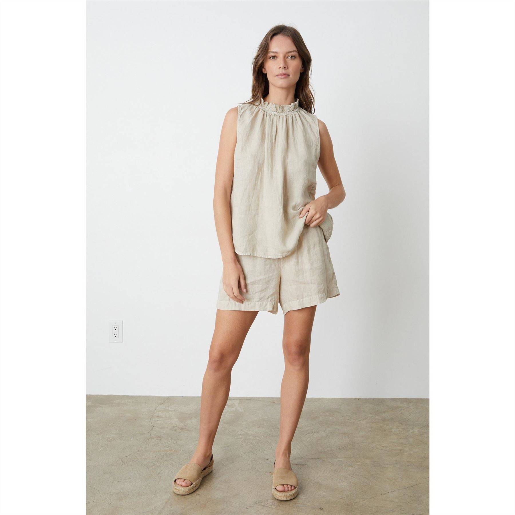 Velvet by Graham and Spencer Regular Fit High Neck Blouse