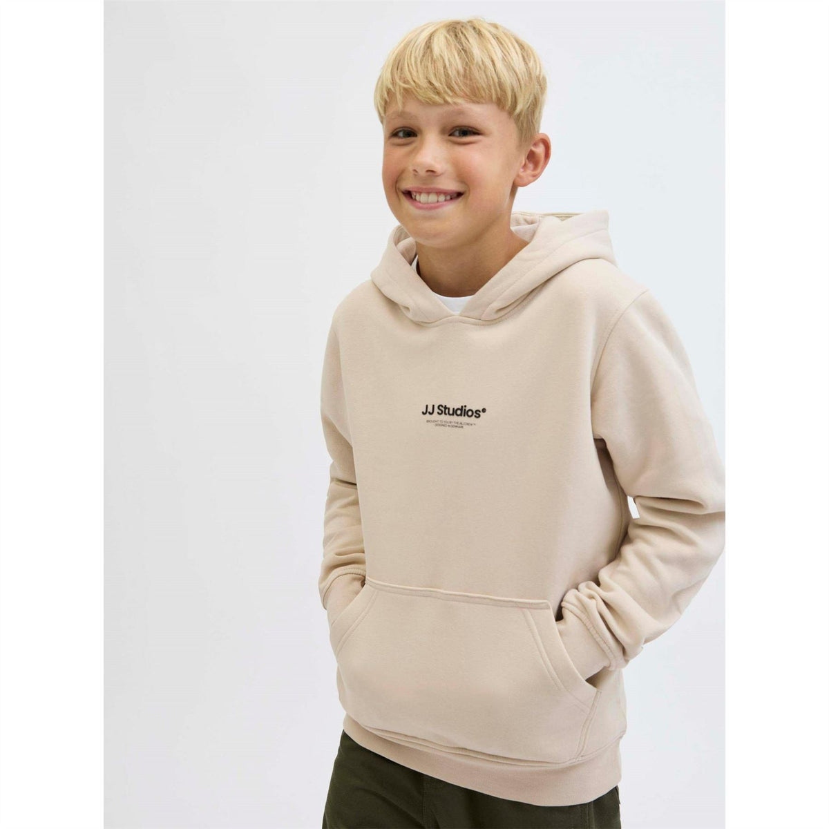 Jack and Jones Soho Text Graphic Hooded Long Sleeve Sweatshirt